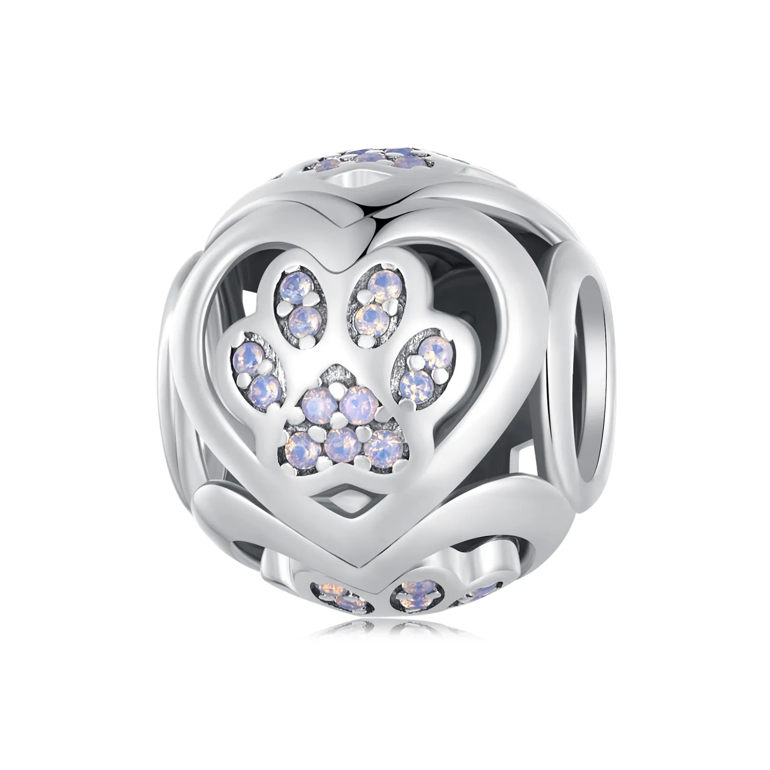 Pandora Style Paw Print Charm - SCC2578