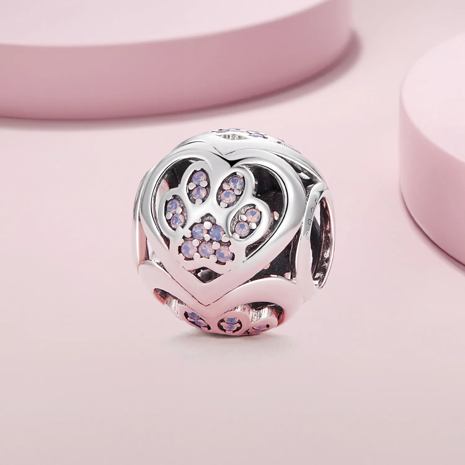 Pandora Style Paw Print Charm - SCC2578