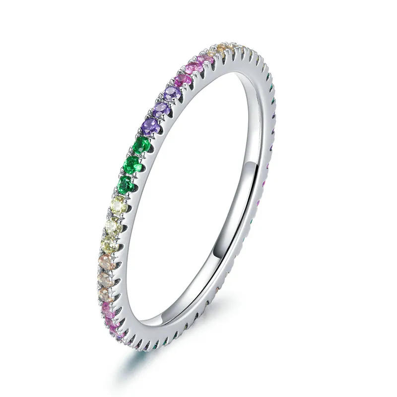 Pandora Style Rainbow Ring - BSR168