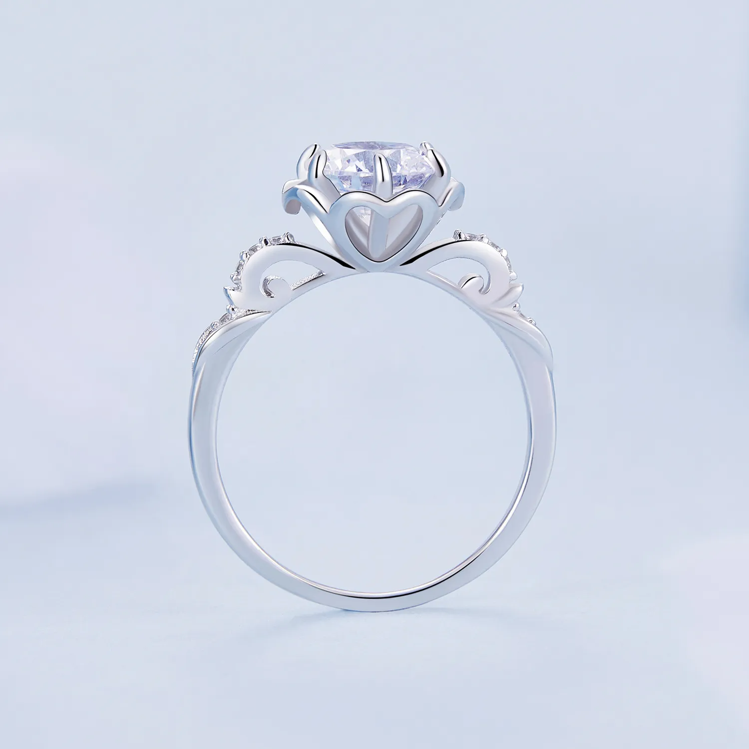 Pandora Style Romantic Rose Ring - BSR387