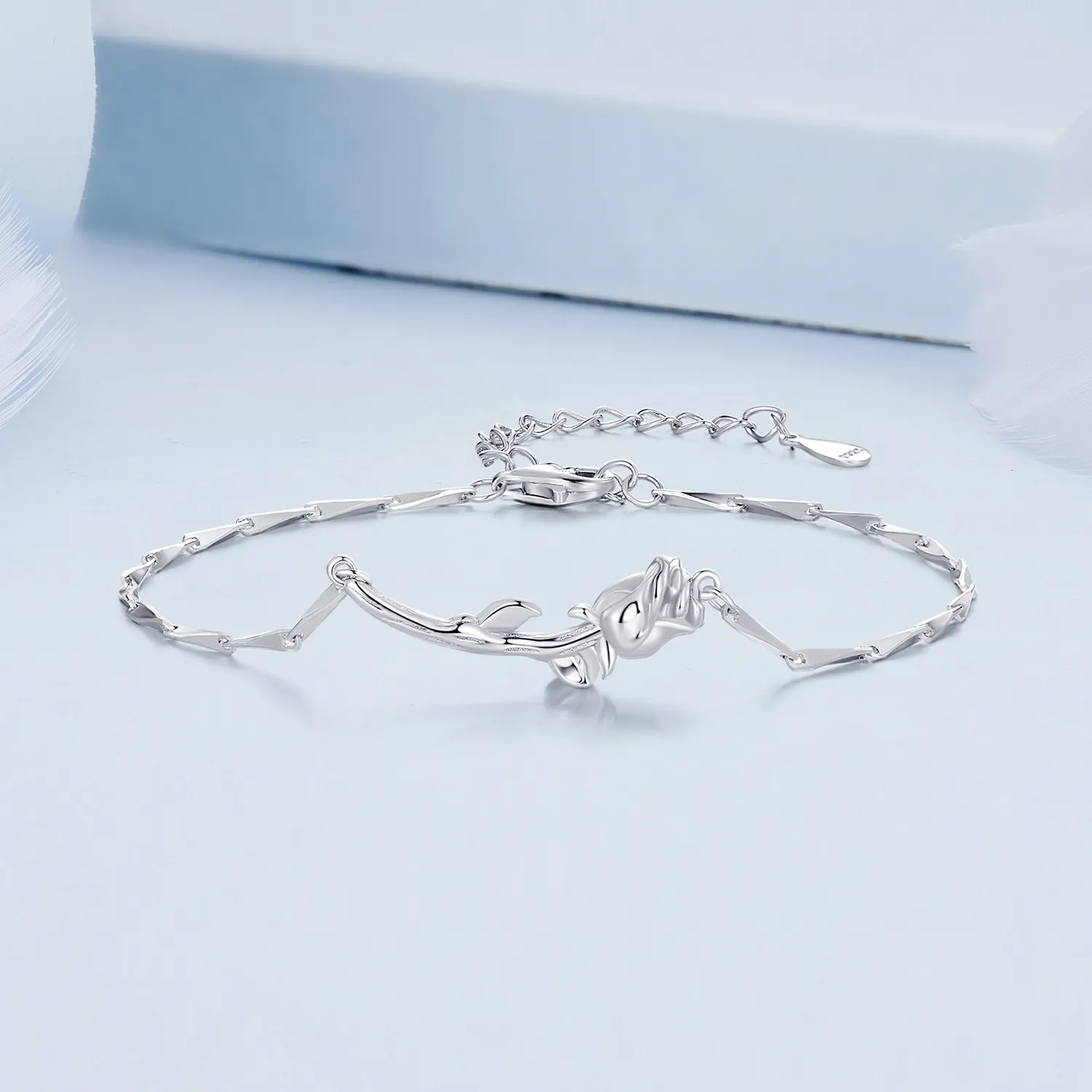 Pandora Style Rose Chain Bracelet - BSB146