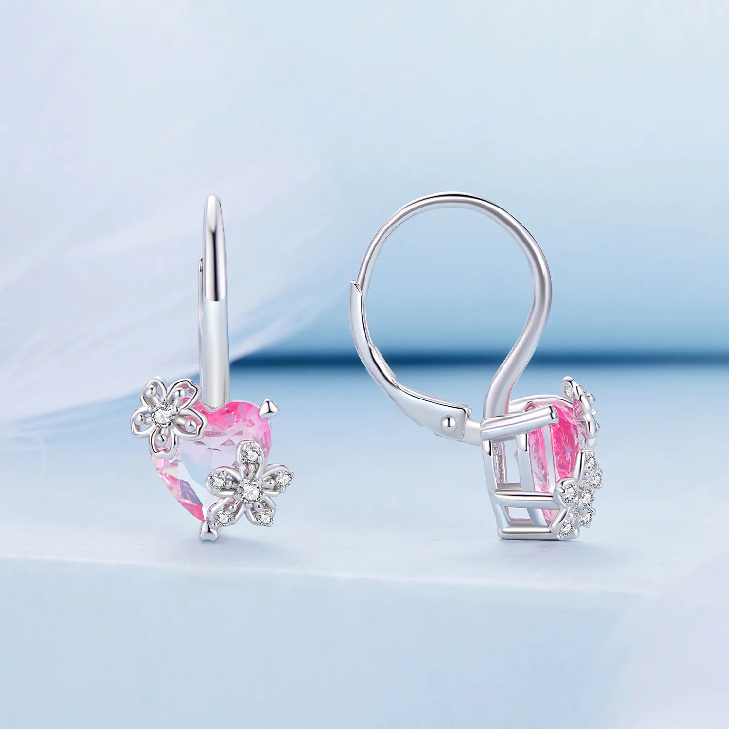 Pandora Style Sakura Hoop Earrings - BSE866