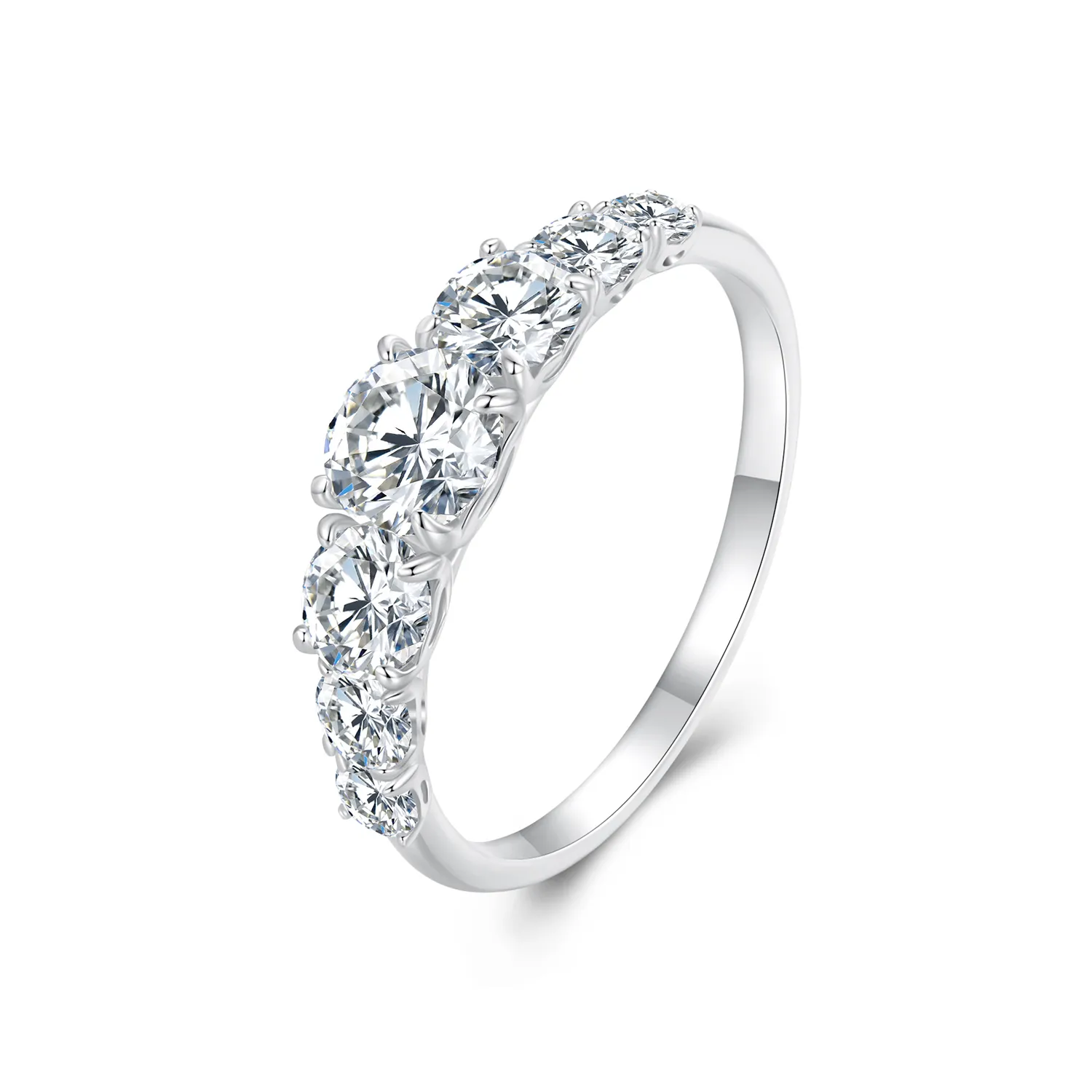 Pandora Style Shining Moissanite Ring(One Certificate) - MSR037