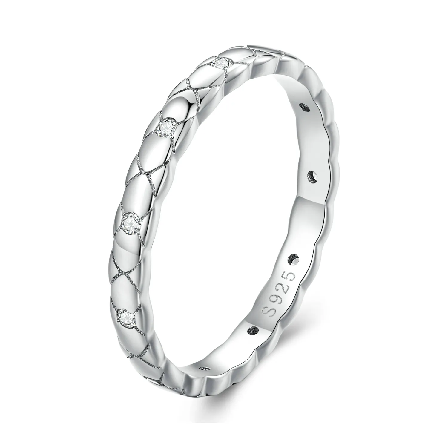 Pandora Style Simple Single Ring - BSR425