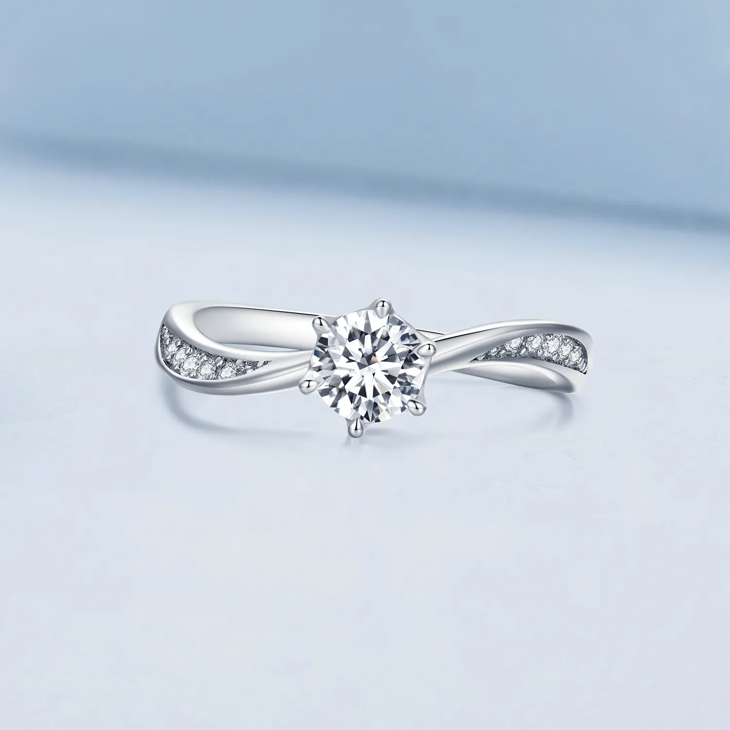 Pandora Style Simple Tie Ring - BSR420