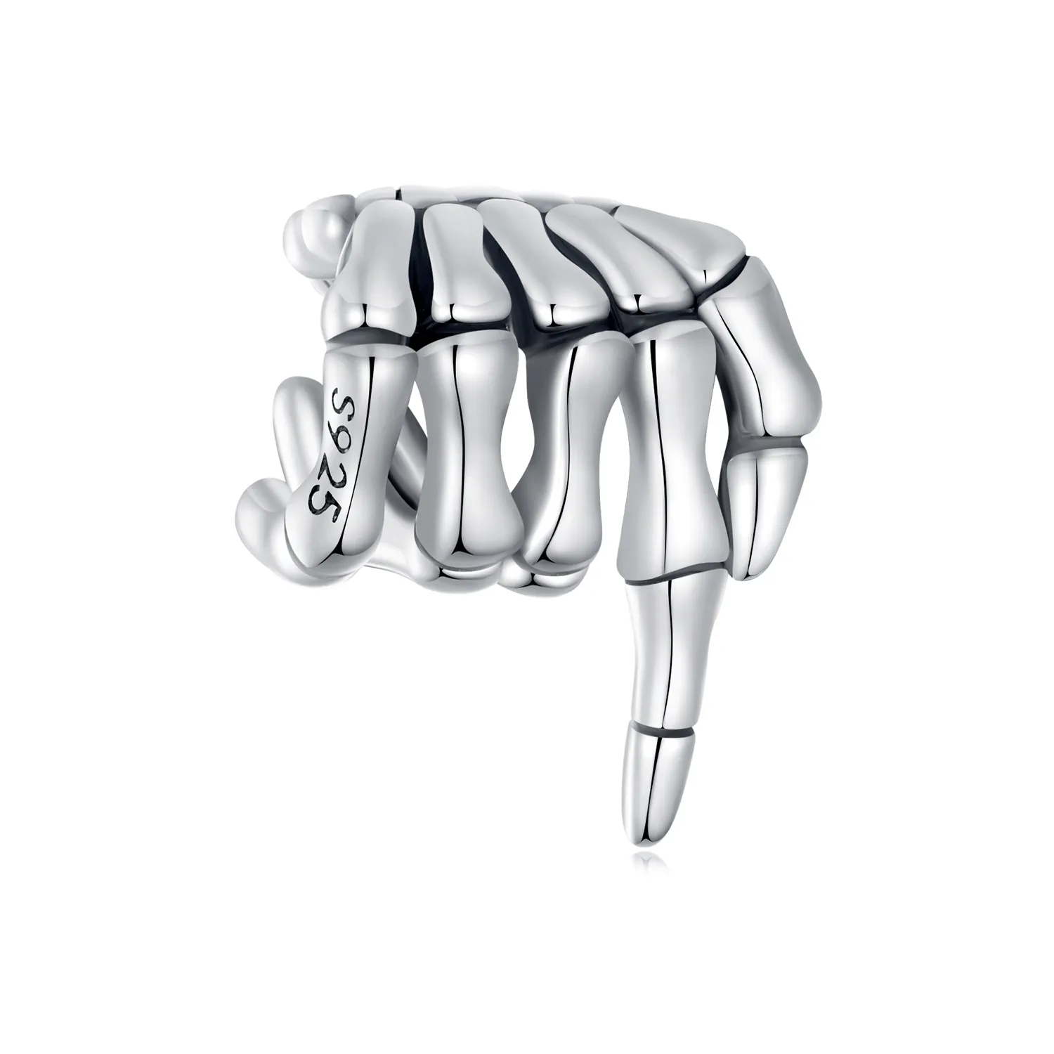 pandora style skeleton hand charm bsc909