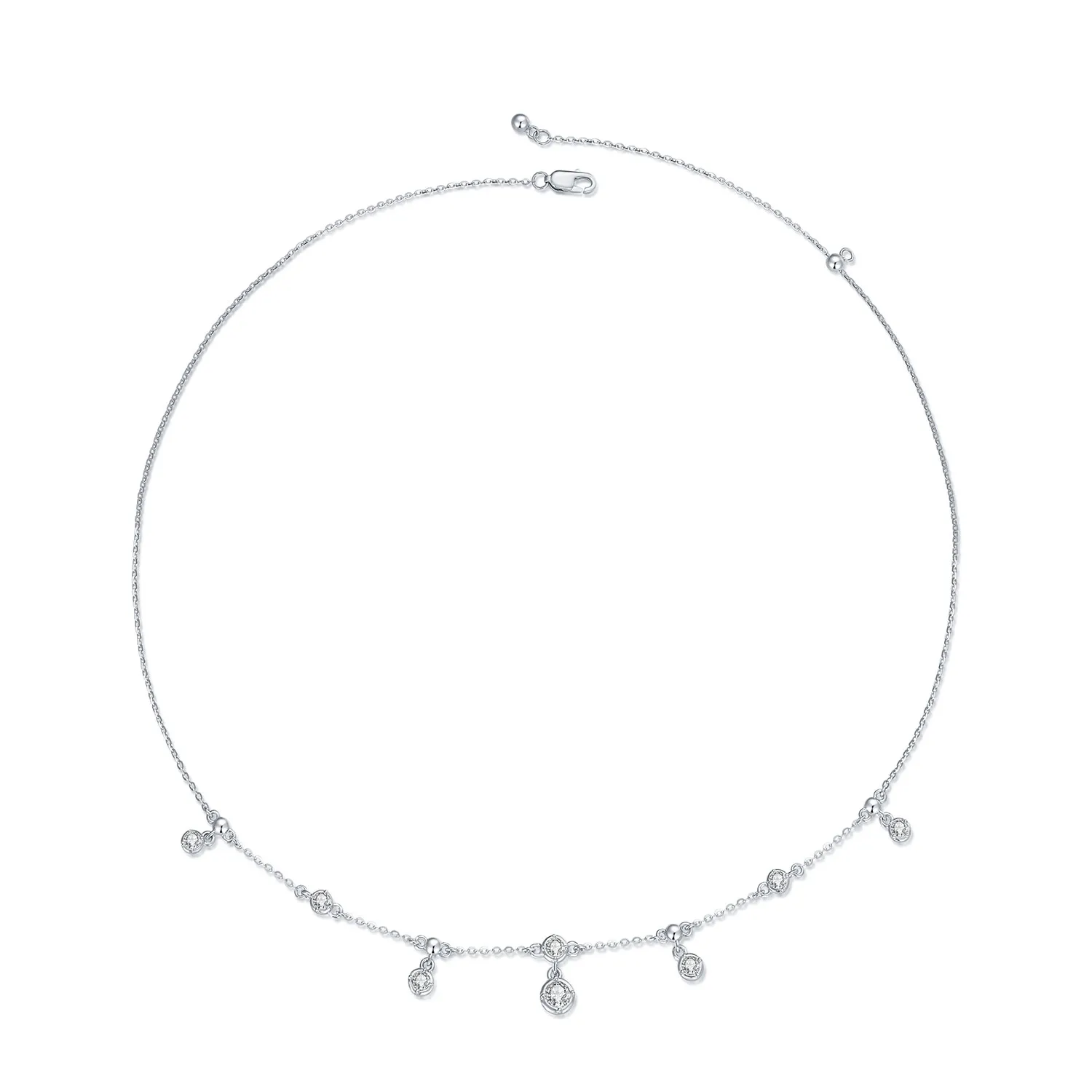 Pandora Style Sparkling Tassel Choker - BSN360