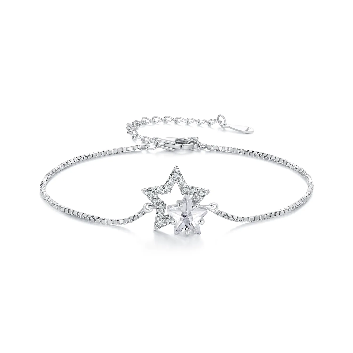 Pandora Style Star Chain Bracelet - BSB143