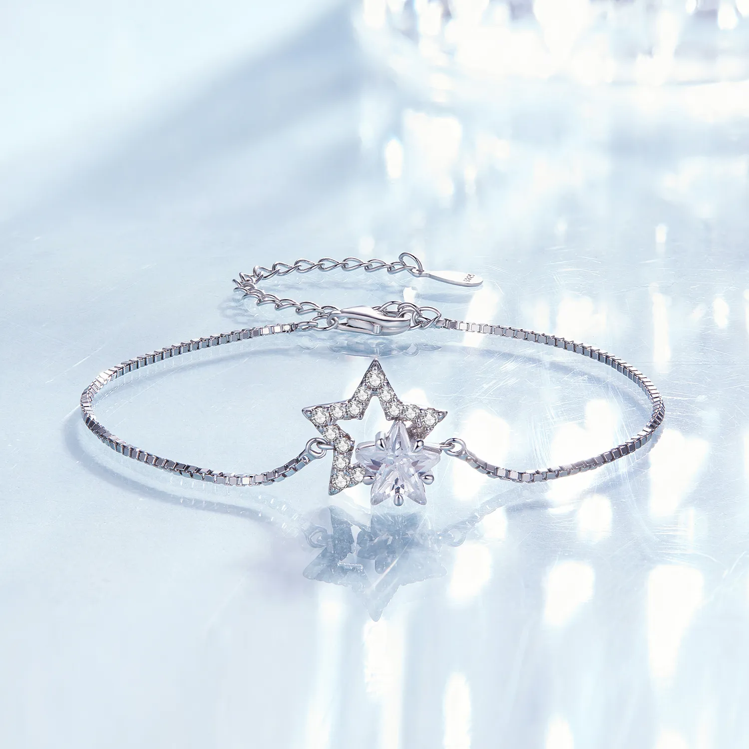 Pandora Style Star Chain Bracelet - BSB143