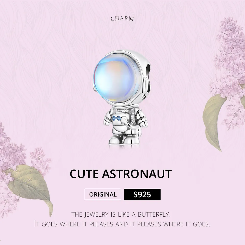 Pandora Style Warm-Sensing Astronaut Charm - BSC578