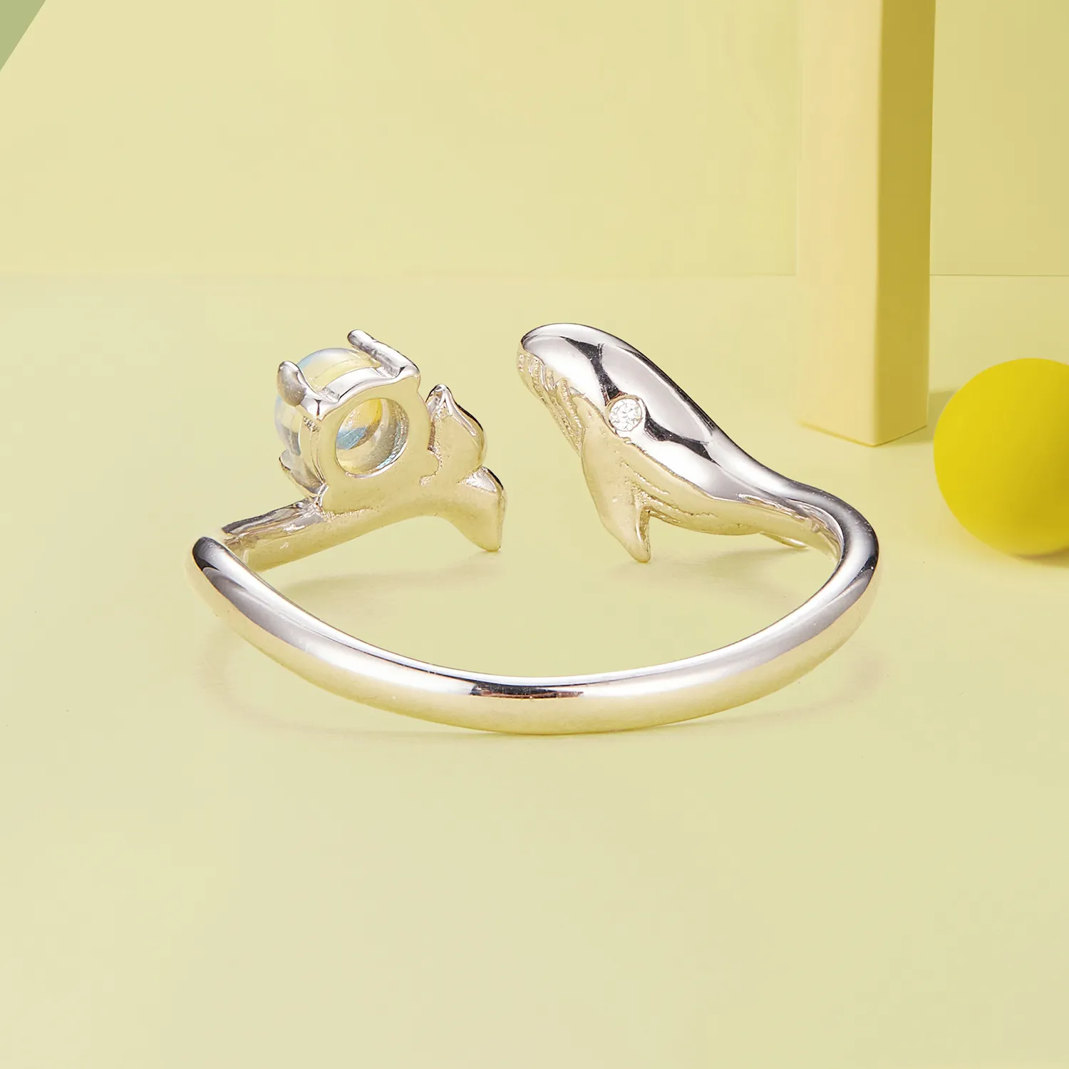 Pandora Style Whale Open Ring - BSR473-E