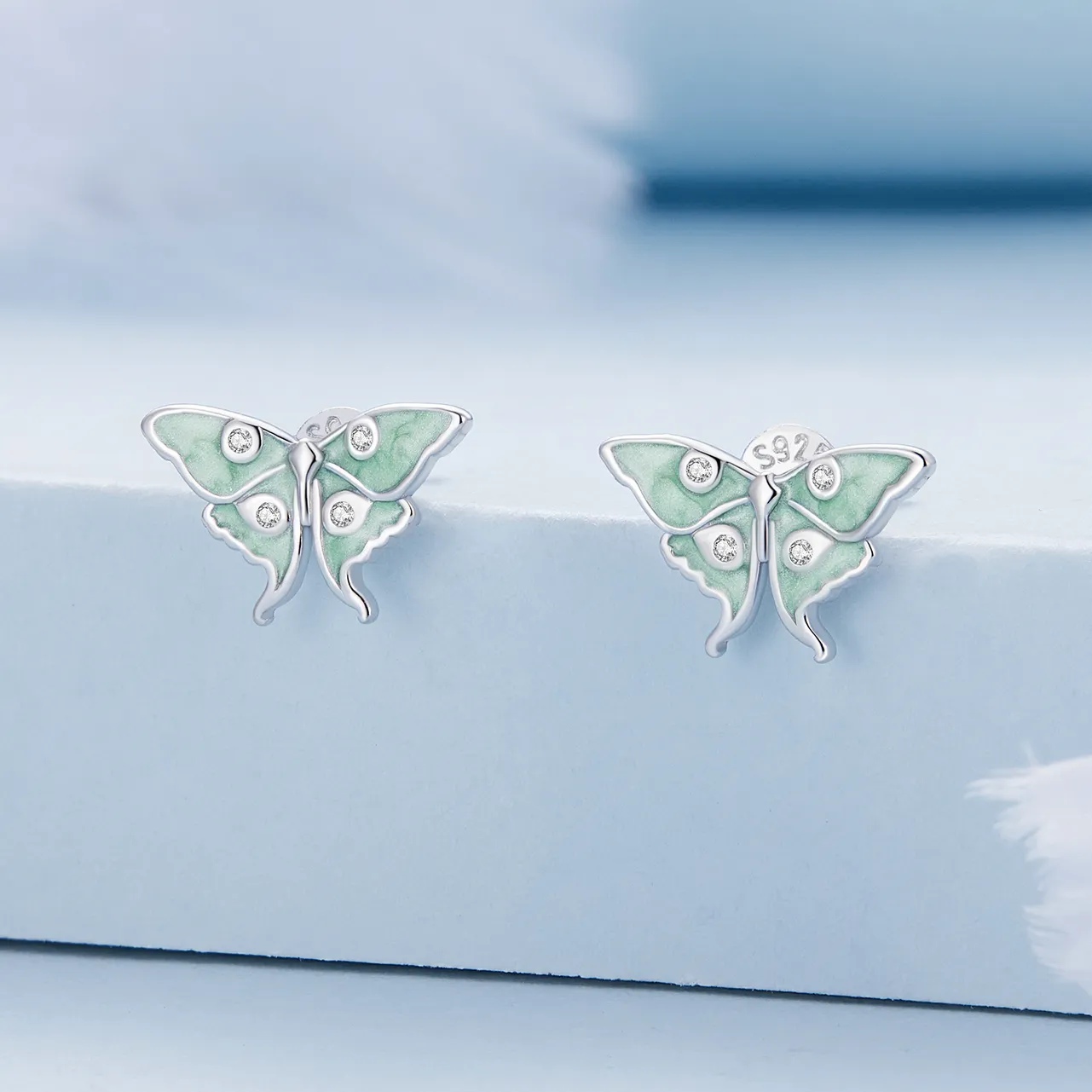 Pandora Style Wizard of Oz Butterfly Studs Earrings - BSE828