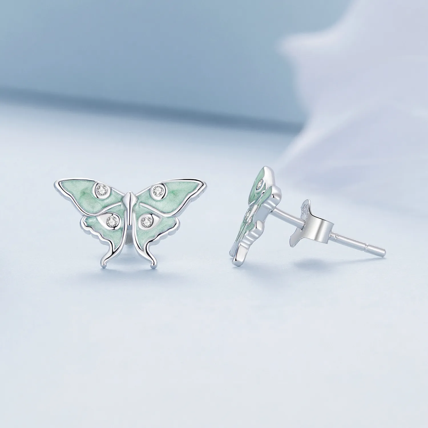 Pandora Style Wizard of Oz Butterfly Studs Earrings - BSE828