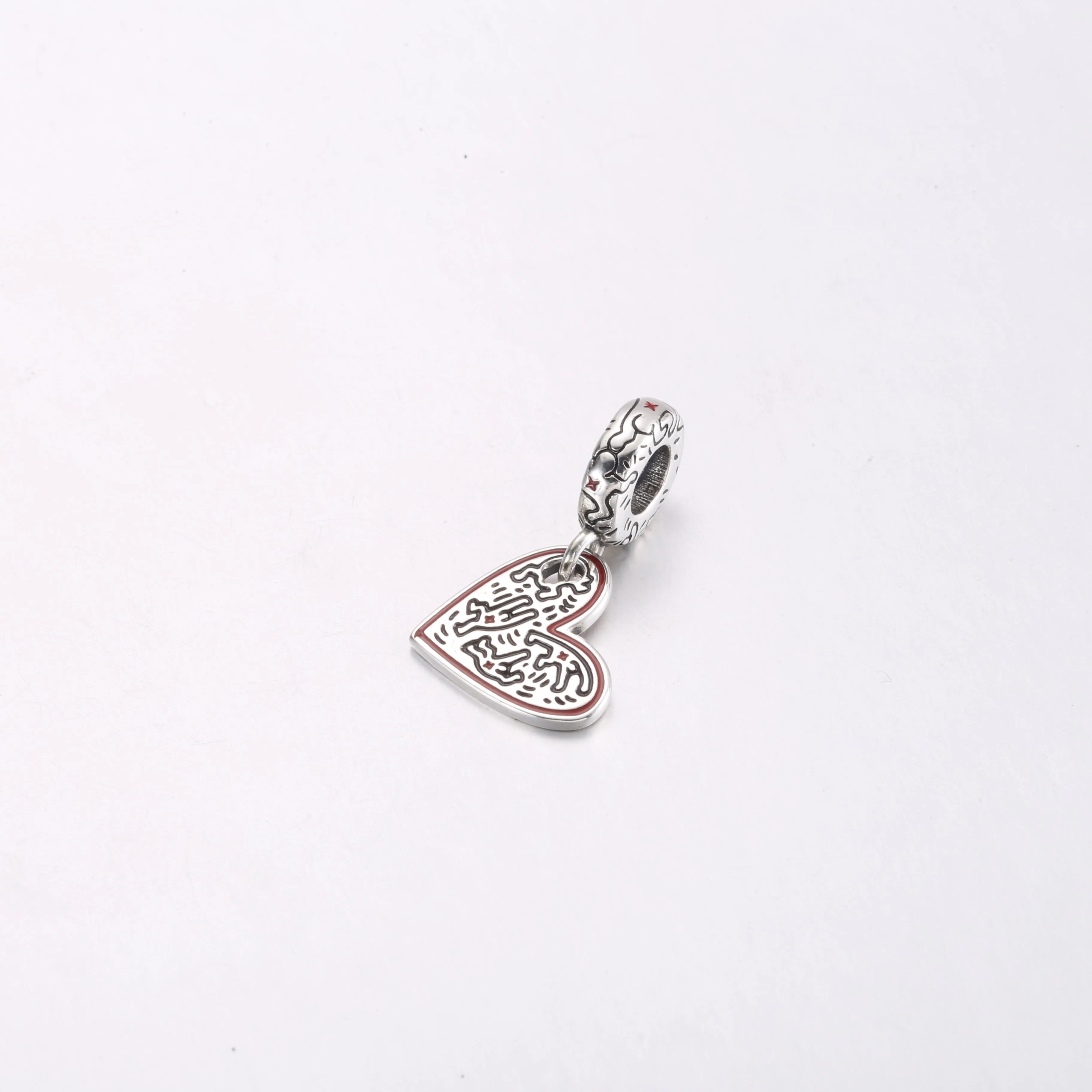 Keith Haring™ x Pandora Line Art People Heart Dangle Charm - 792215C01