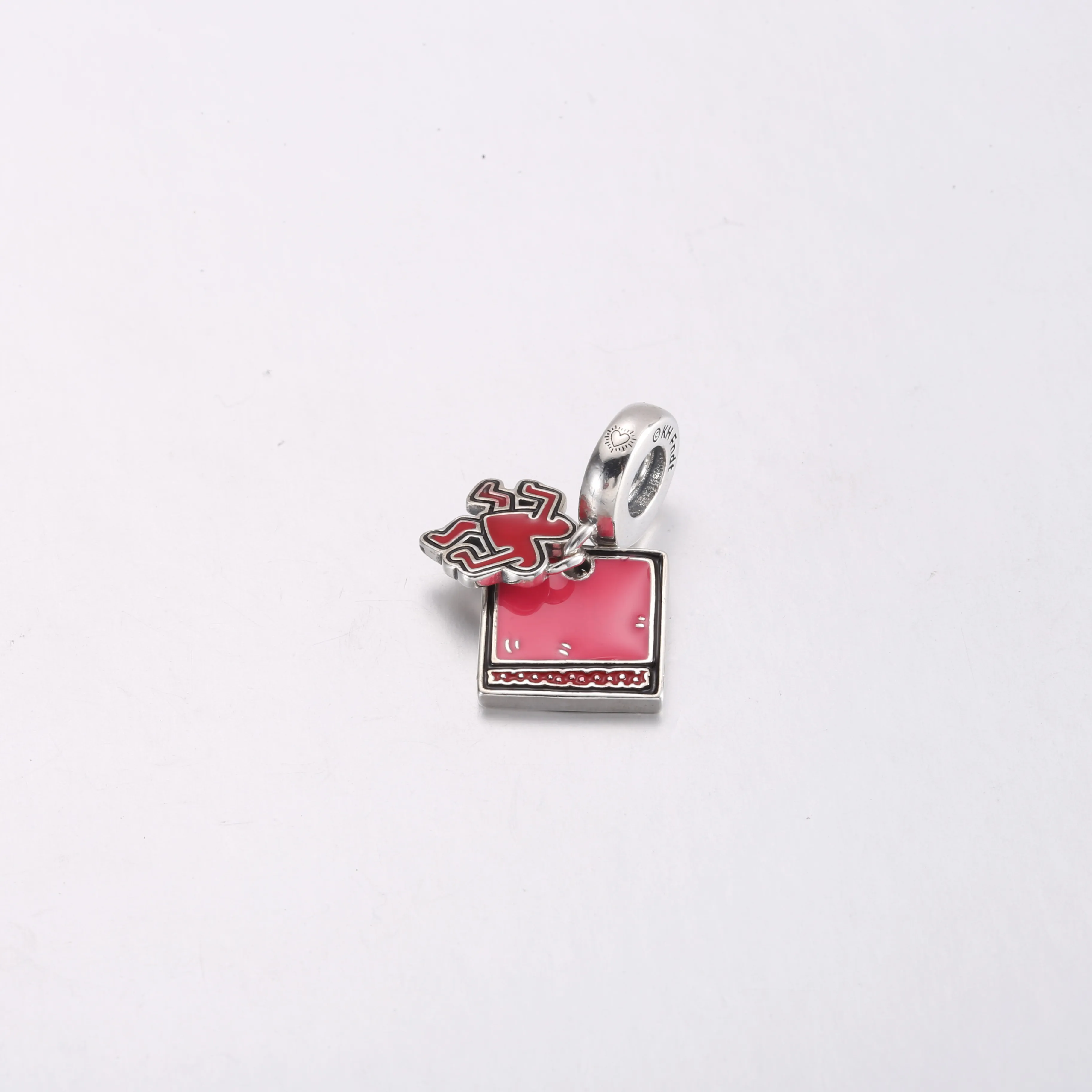 Keith Haring™ x Pandora Walking Heart Double Dangle Charm - 792216C01