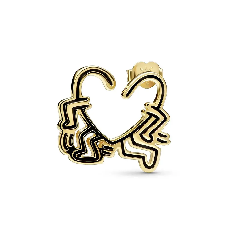 Keith Haring™ x Pandora Walking Heart Stud Earring - 262221C01