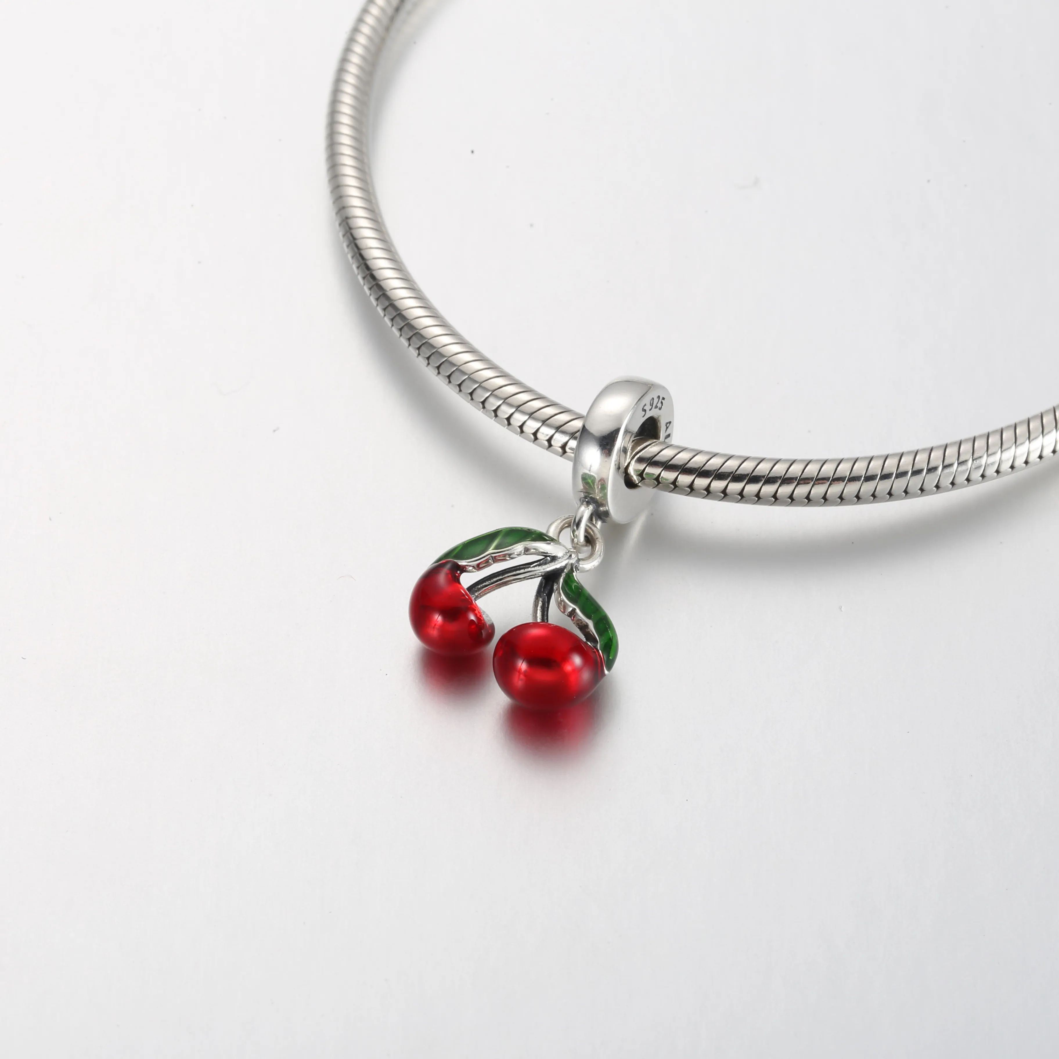 Pandora Asymmetrical Cherry Fruit Dangle Charm - 791583C01