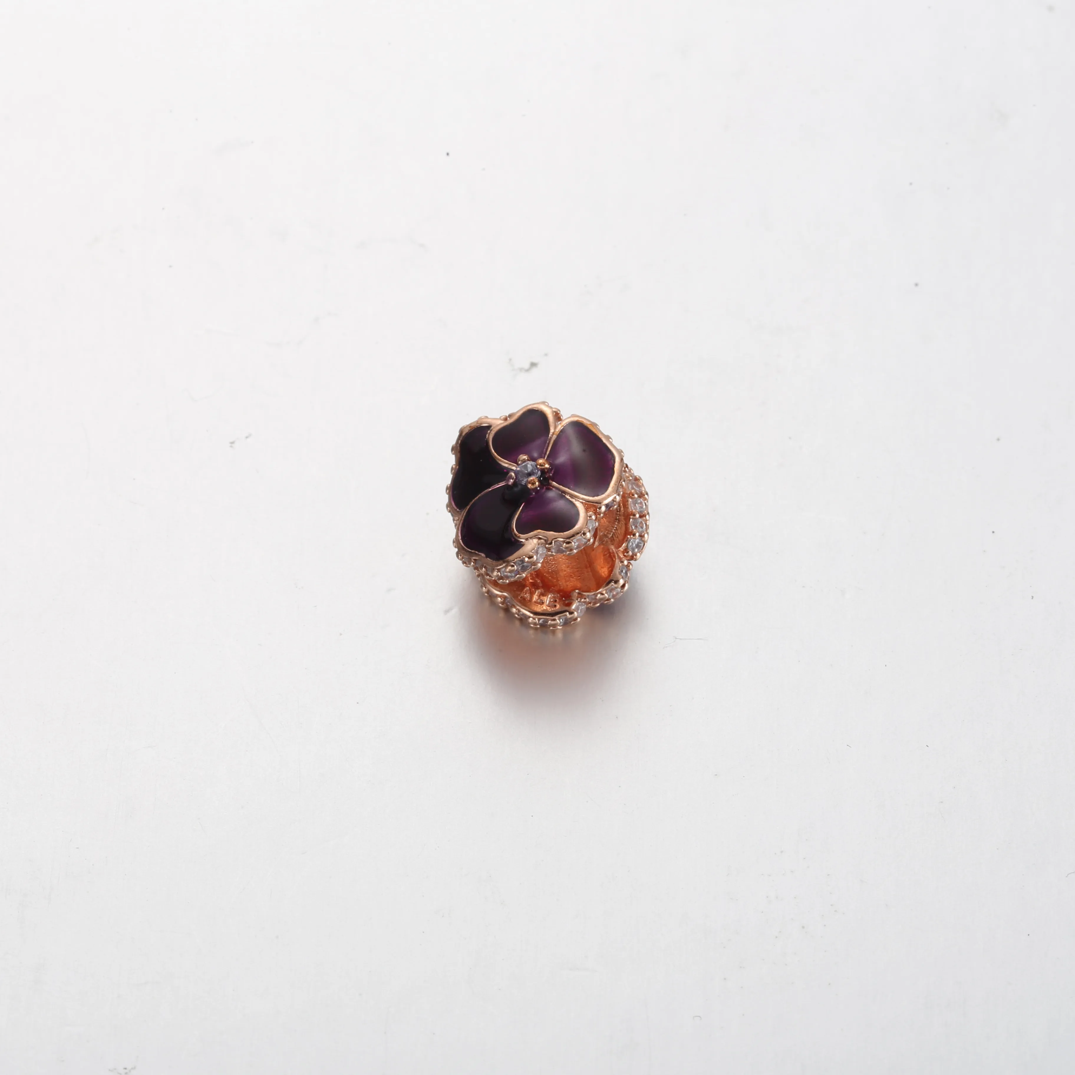 Pandora Deep Purple Pansy Flower Charm - 780777C01