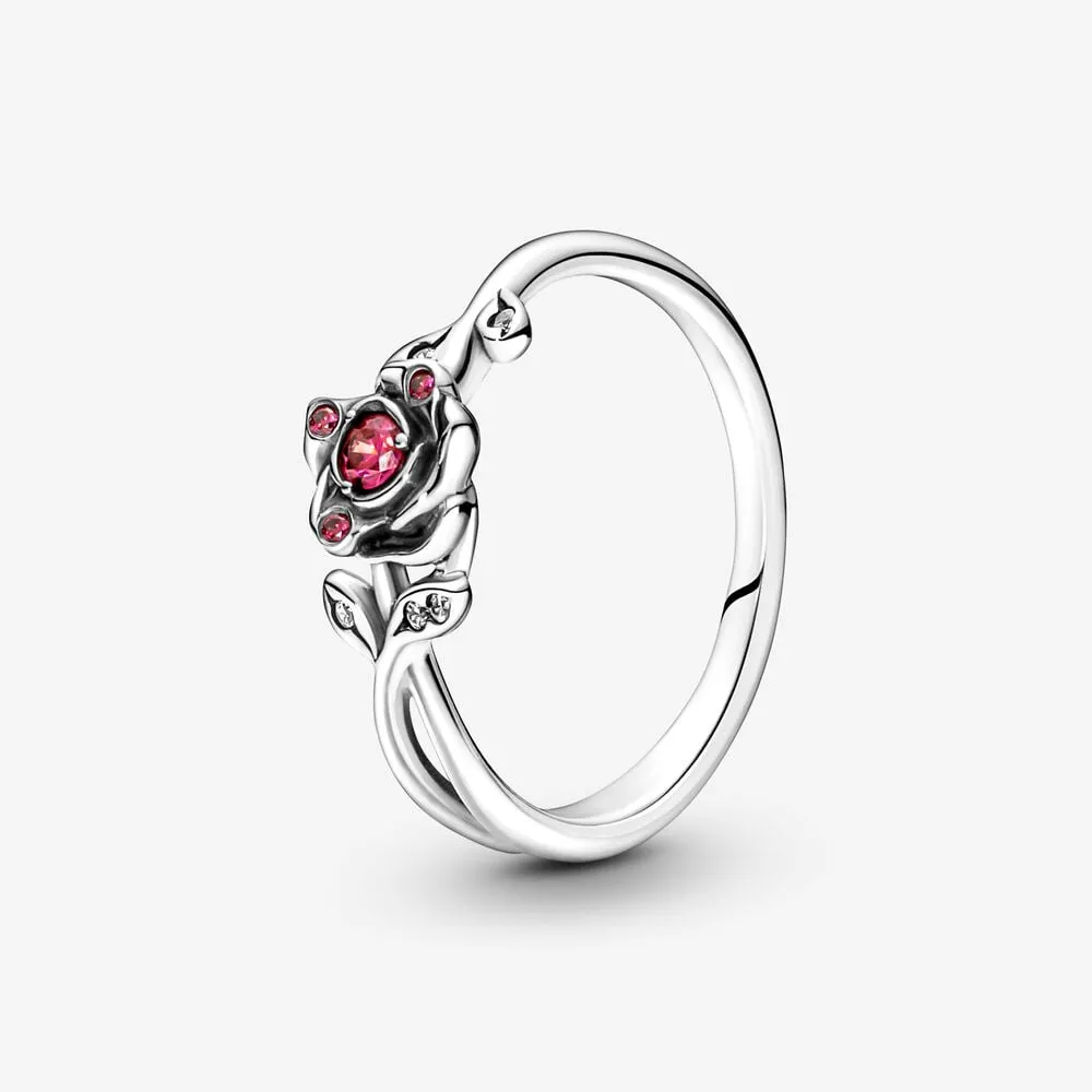 pandora disney beauty and the beast rose ring 190017c01