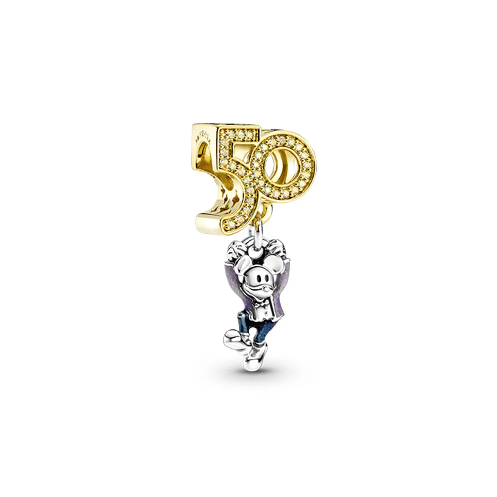 pandora disney parks mickey mouse 50th anniversary dangle charm 769597c01