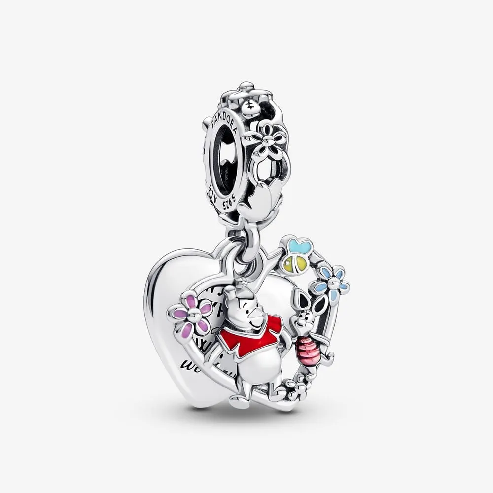 pandora disney winnie the pooh piglet double dangle charm 792214c01