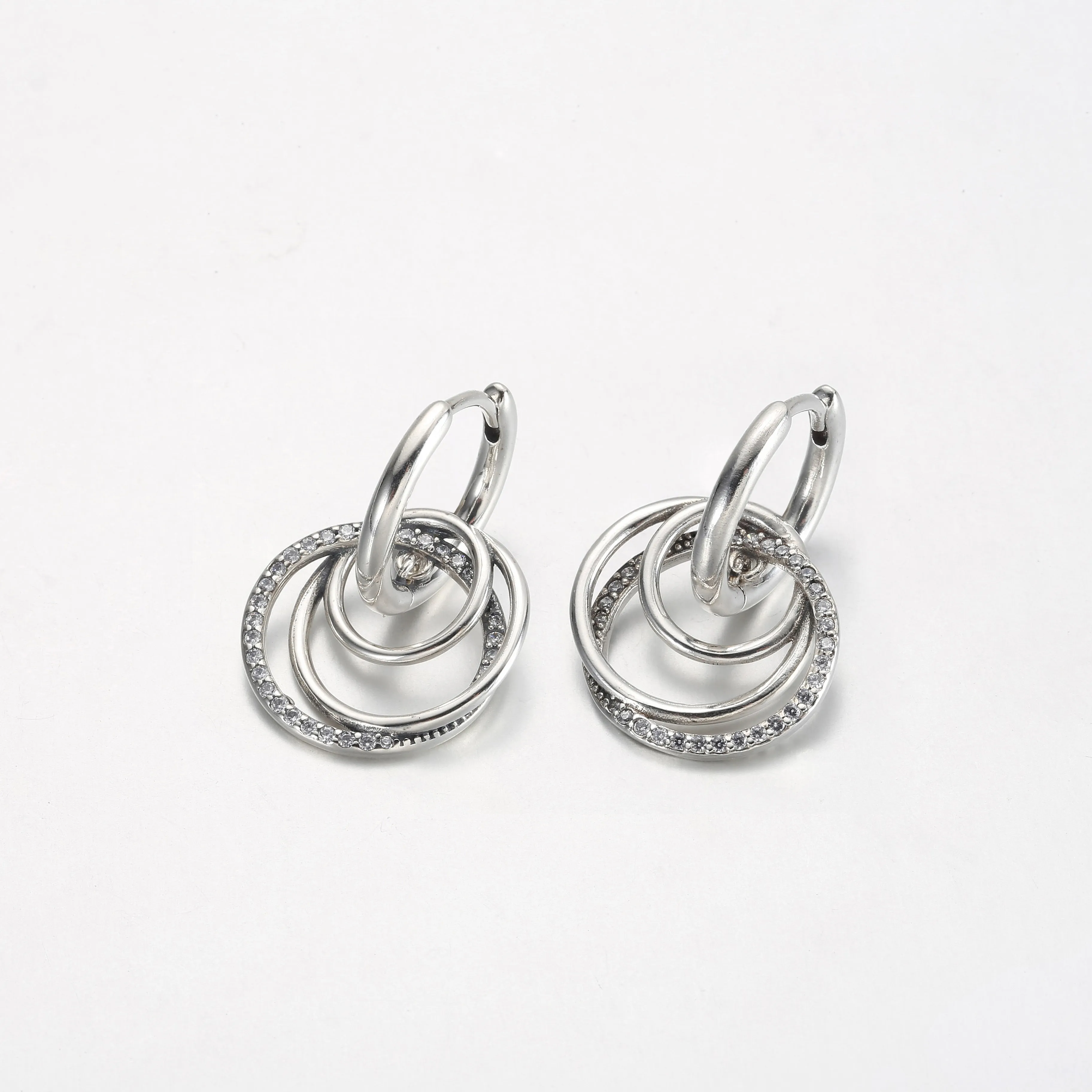 Pandora Family Always Encircled Hoop Earrings - 291156C01