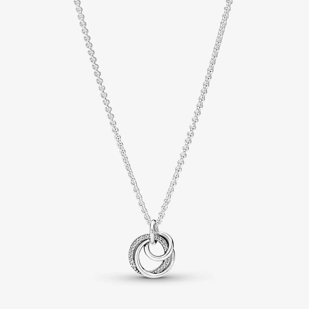 pandora family always encircled pendant necklace 391455c01