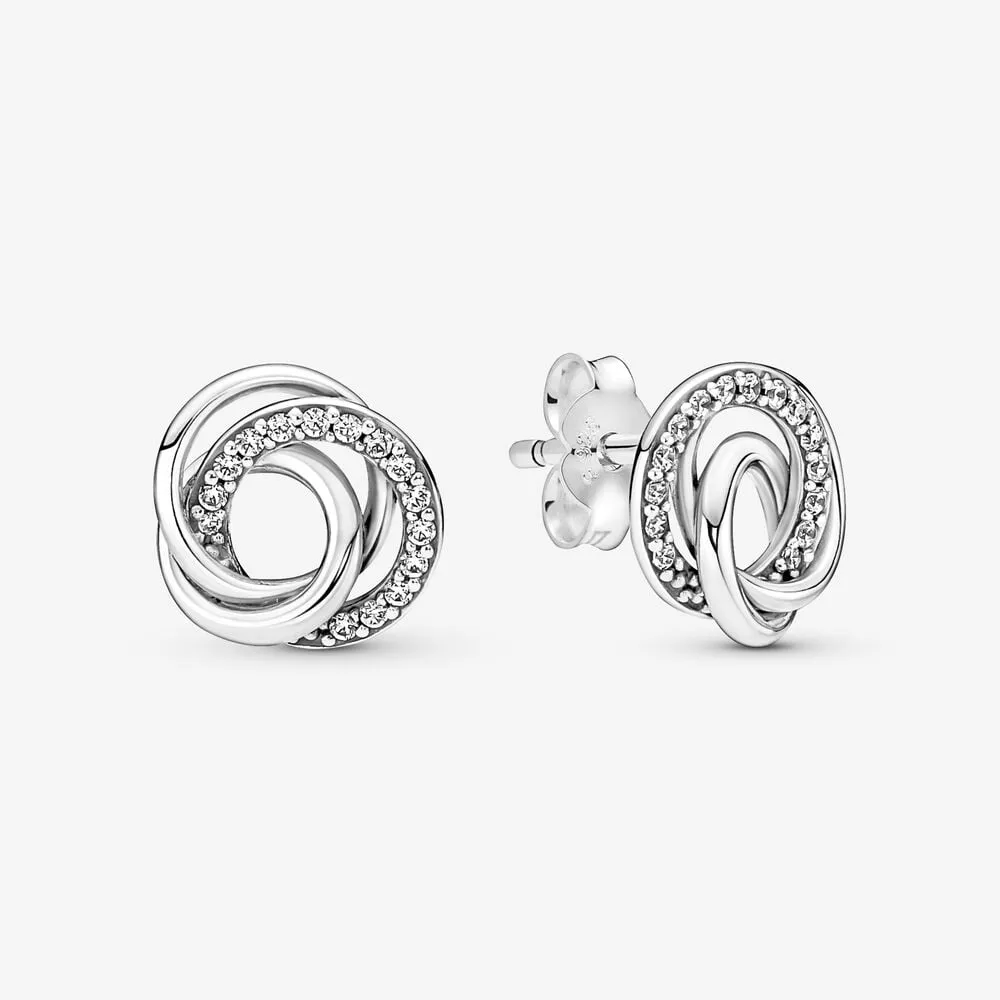 pandora family always encircled stud earrings 291076c01