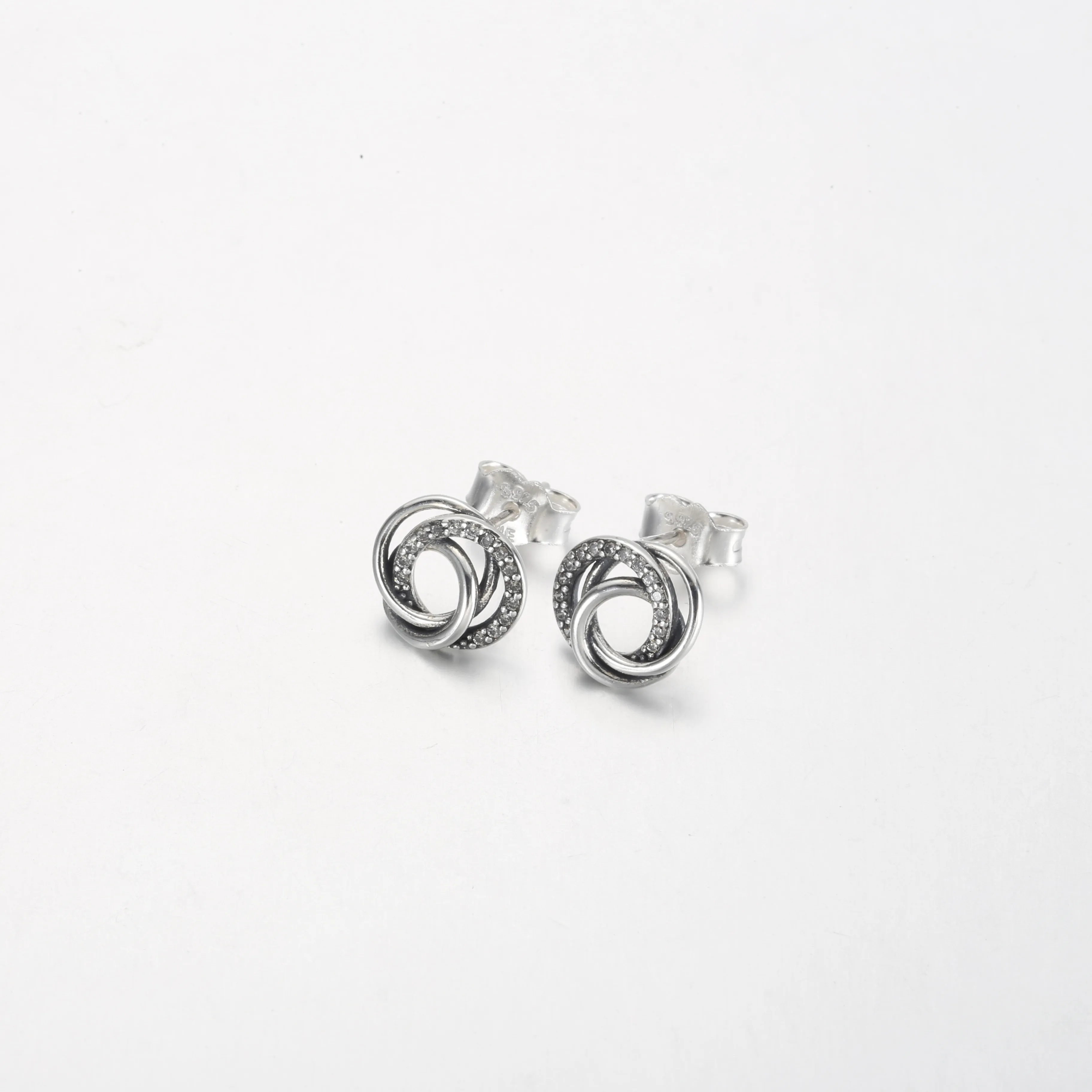 Pandora Family Always Encircled Stud Earrings - 291076C01