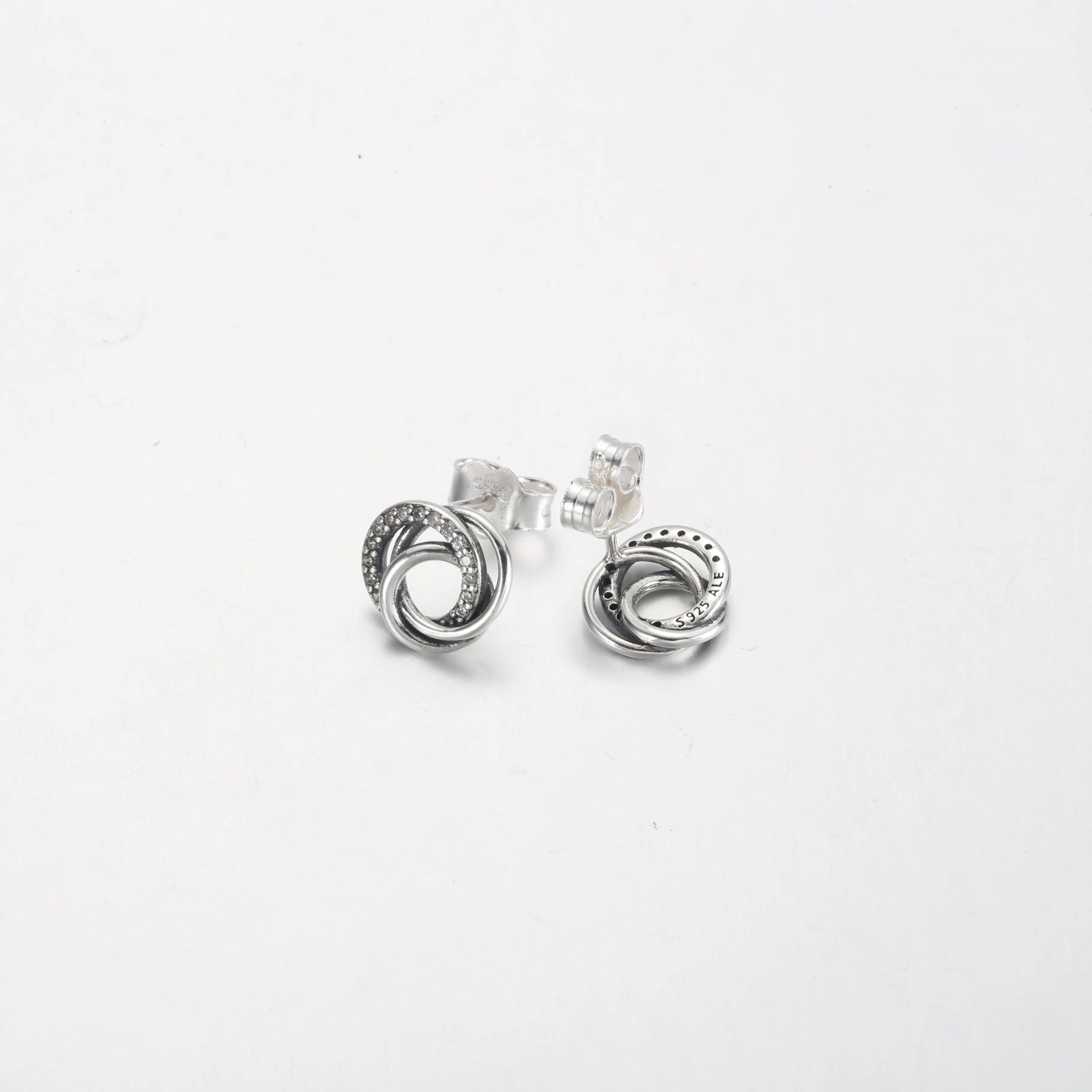 Pandora Family Always Encircled Stud Earrings - 291076C01