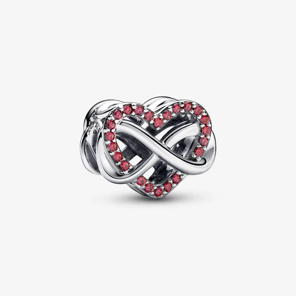 Pandora Family Infinity Red Heart Charm - 792246C01