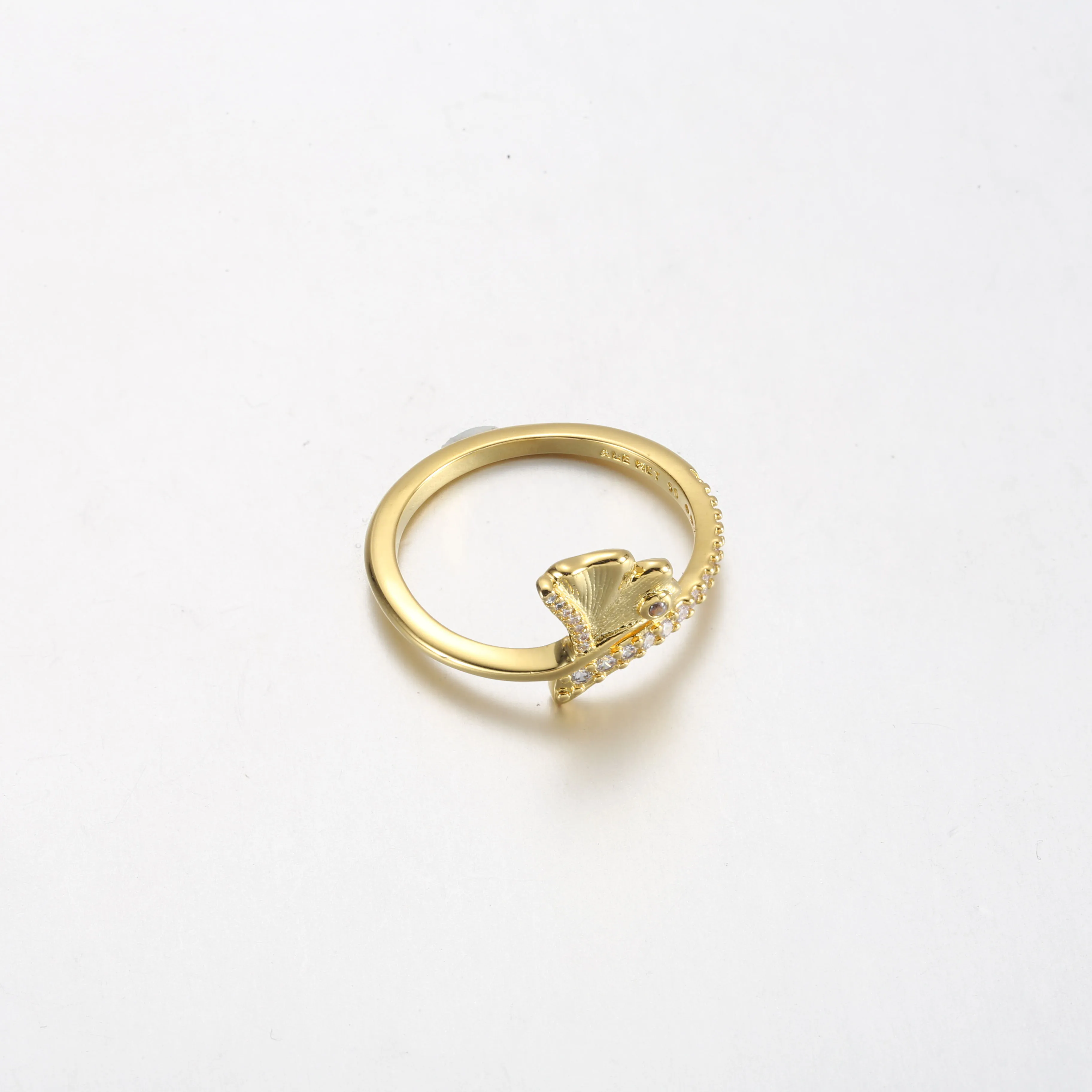 Pandora Ginkgo 14k gold-plated ring - 162444C01