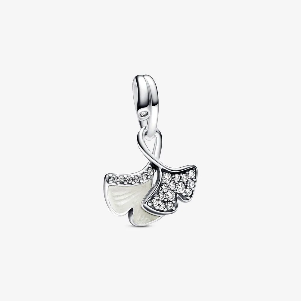 pandora ginkgo sterling silver dangle 792429c01