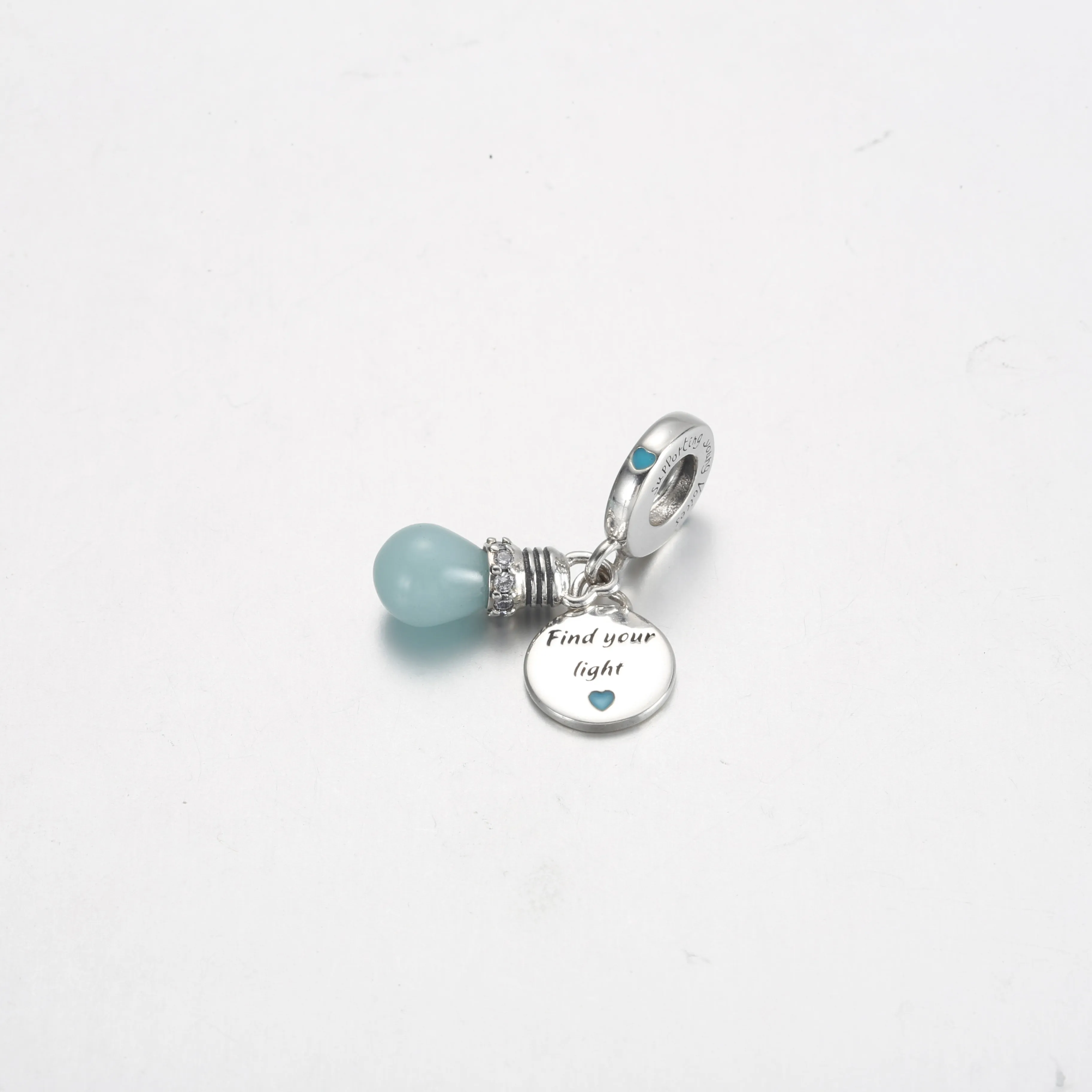 Pandora Glow-in-the-dark Lightbulb Double Dangle Charm - 791123C01