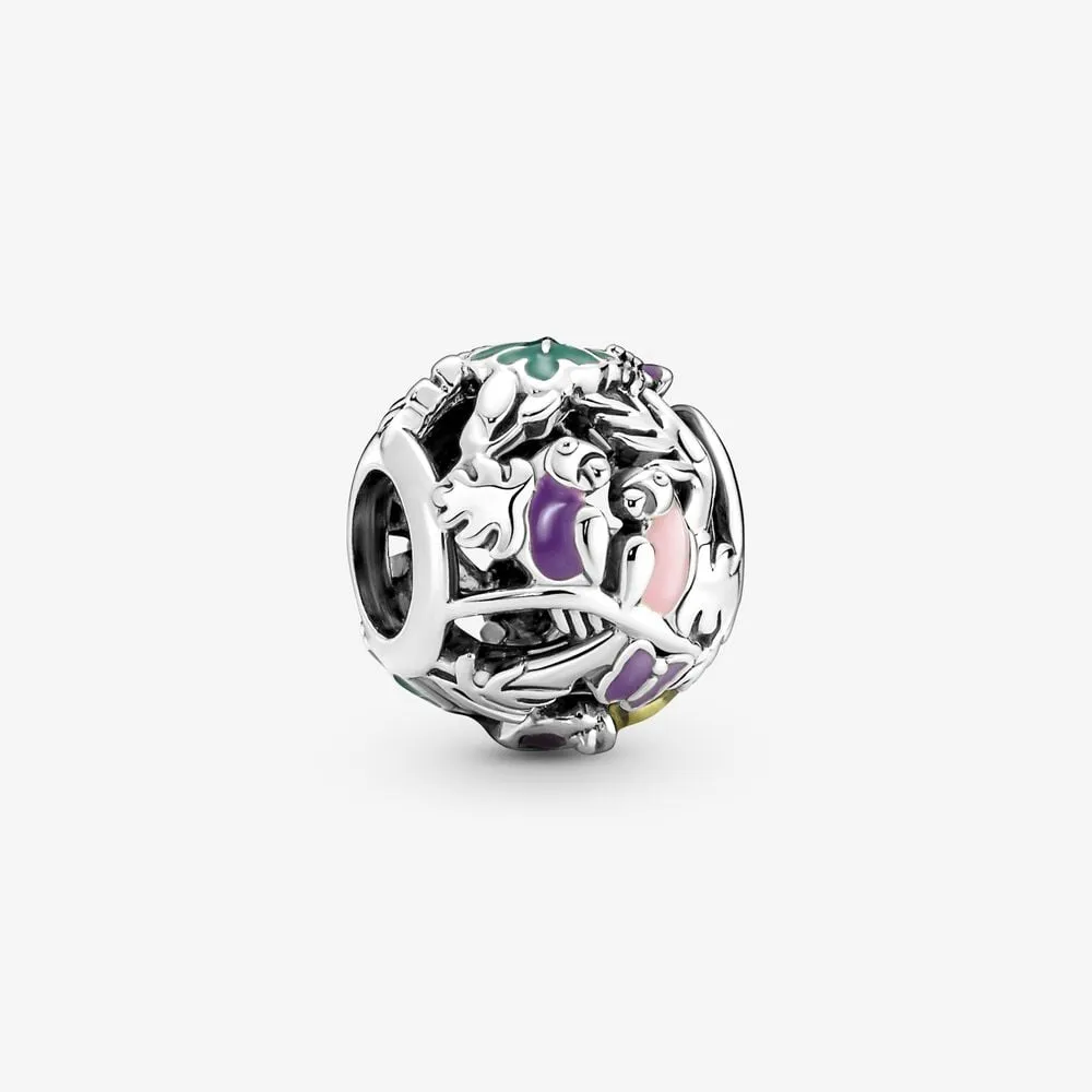 pandora jungle creatures leaves charm 791620c01