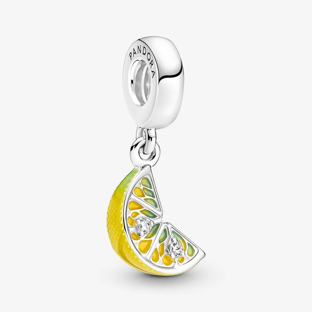 Pandora Lemon Slice Sparkling Fruit Dangle Charm - 791696C01