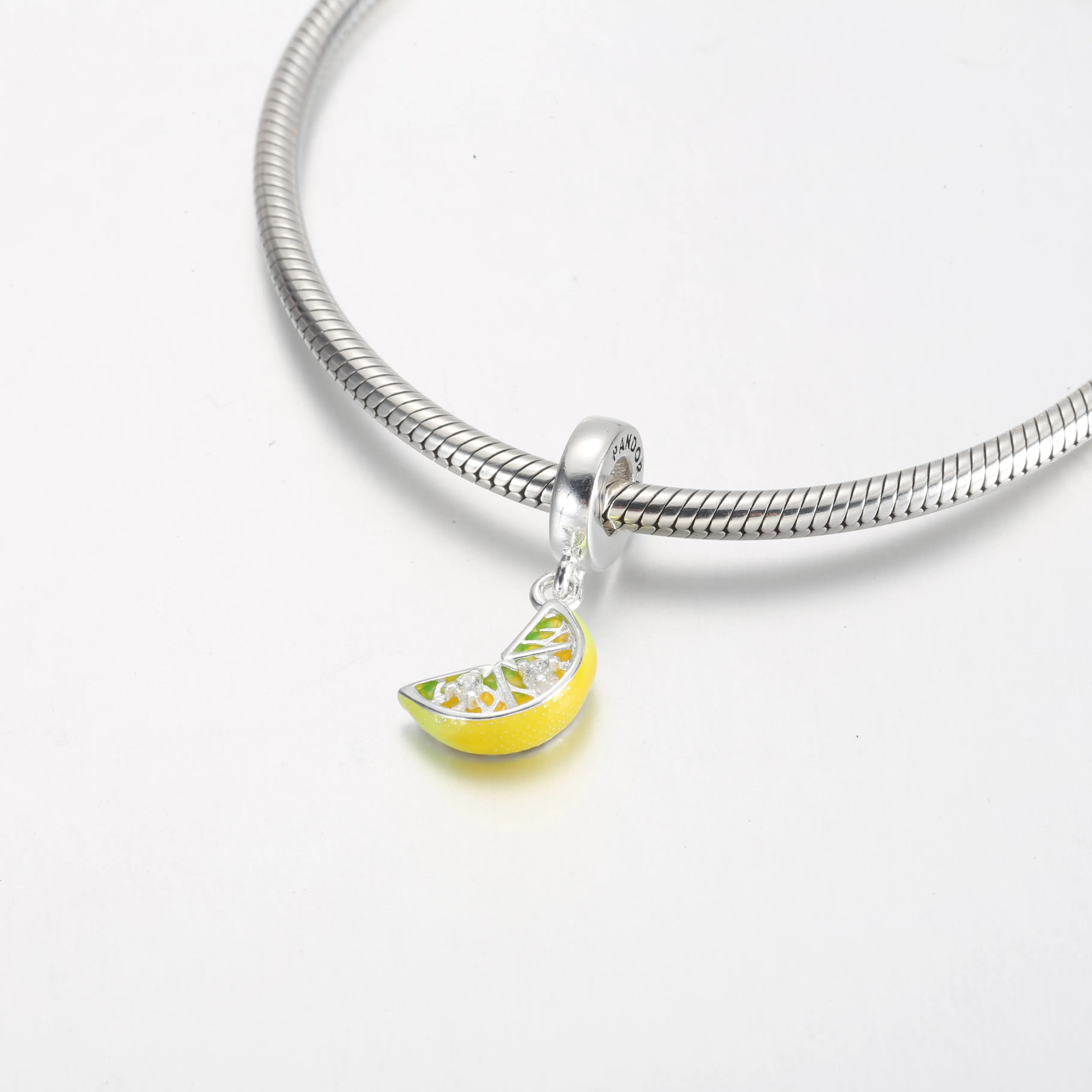 Pandora Lemon Slice Sparkling Fruit Dangle Charm - 791696C01