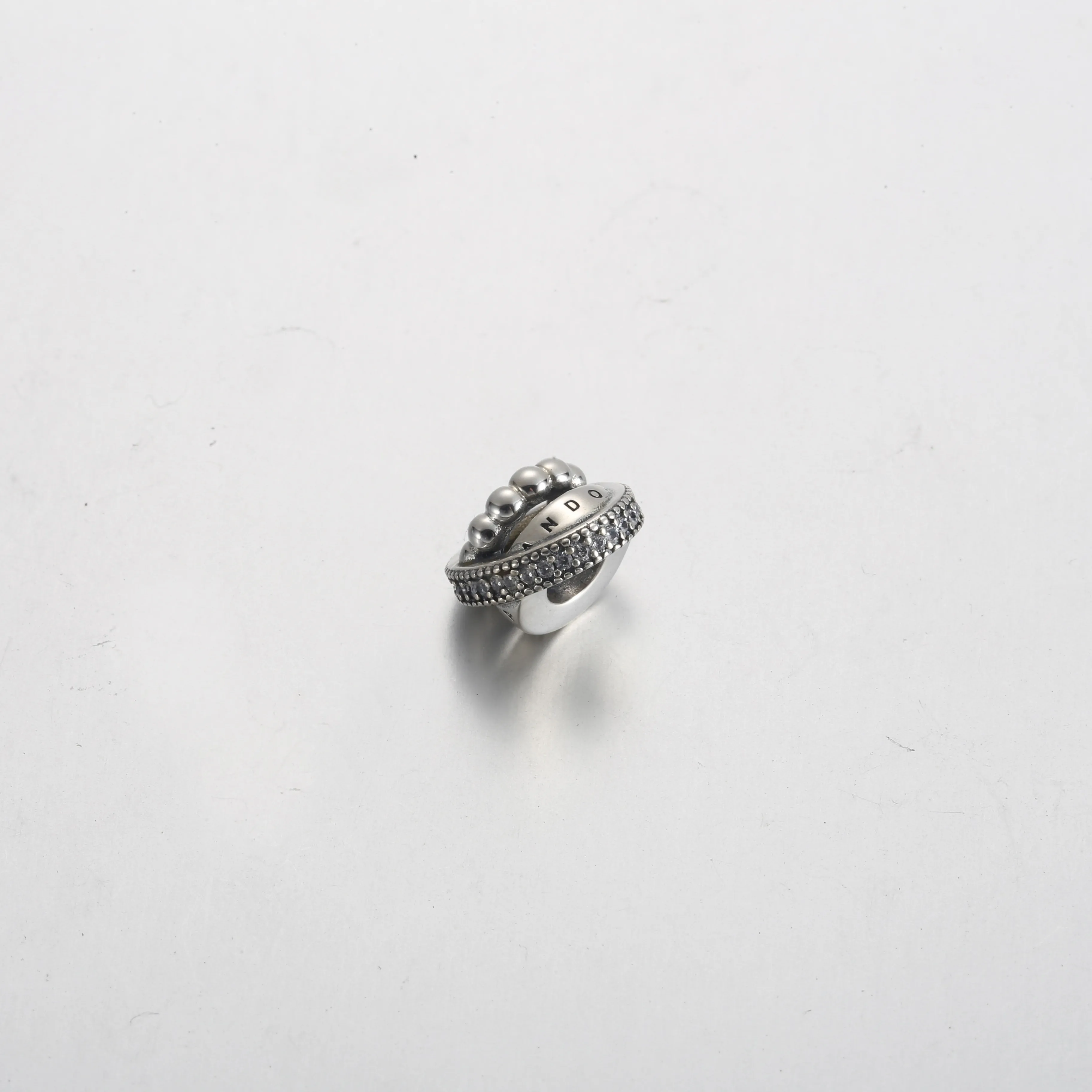 Pandora Logo, Pavé & Beads Charm - 792317C01