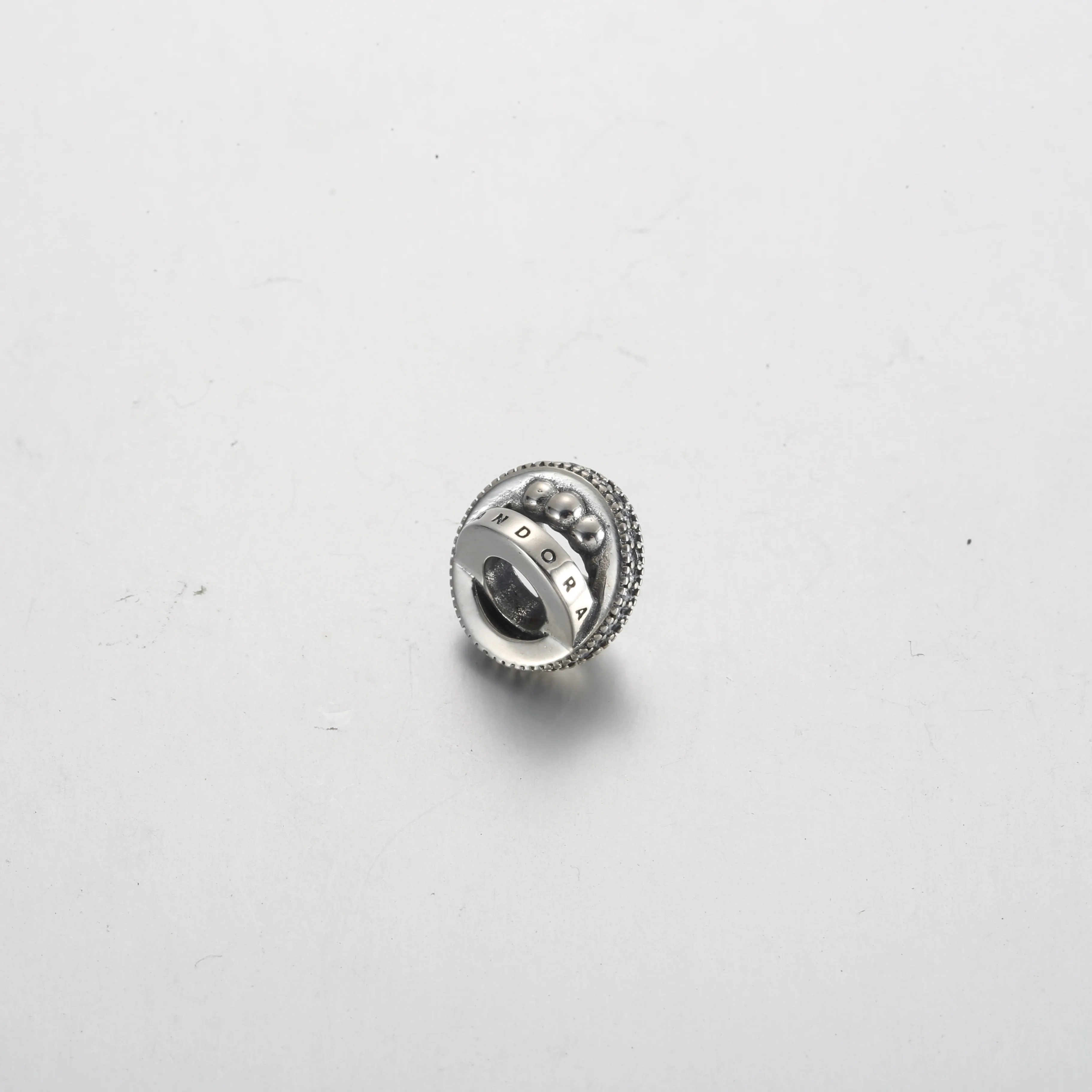 Pandora Logo, Pavé & Beads Charm - 792317C01