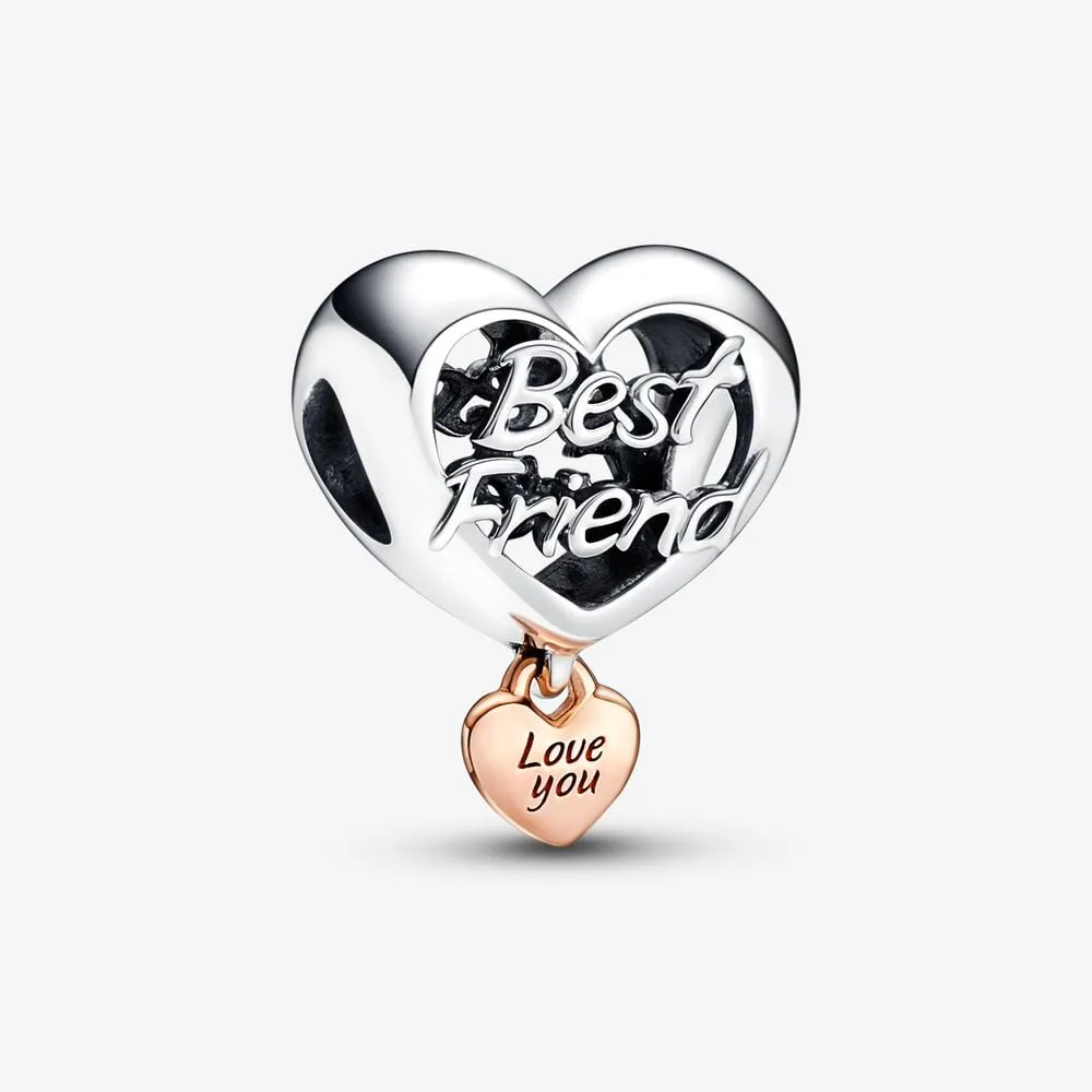 pandora love you best friend heart charm 782243c00