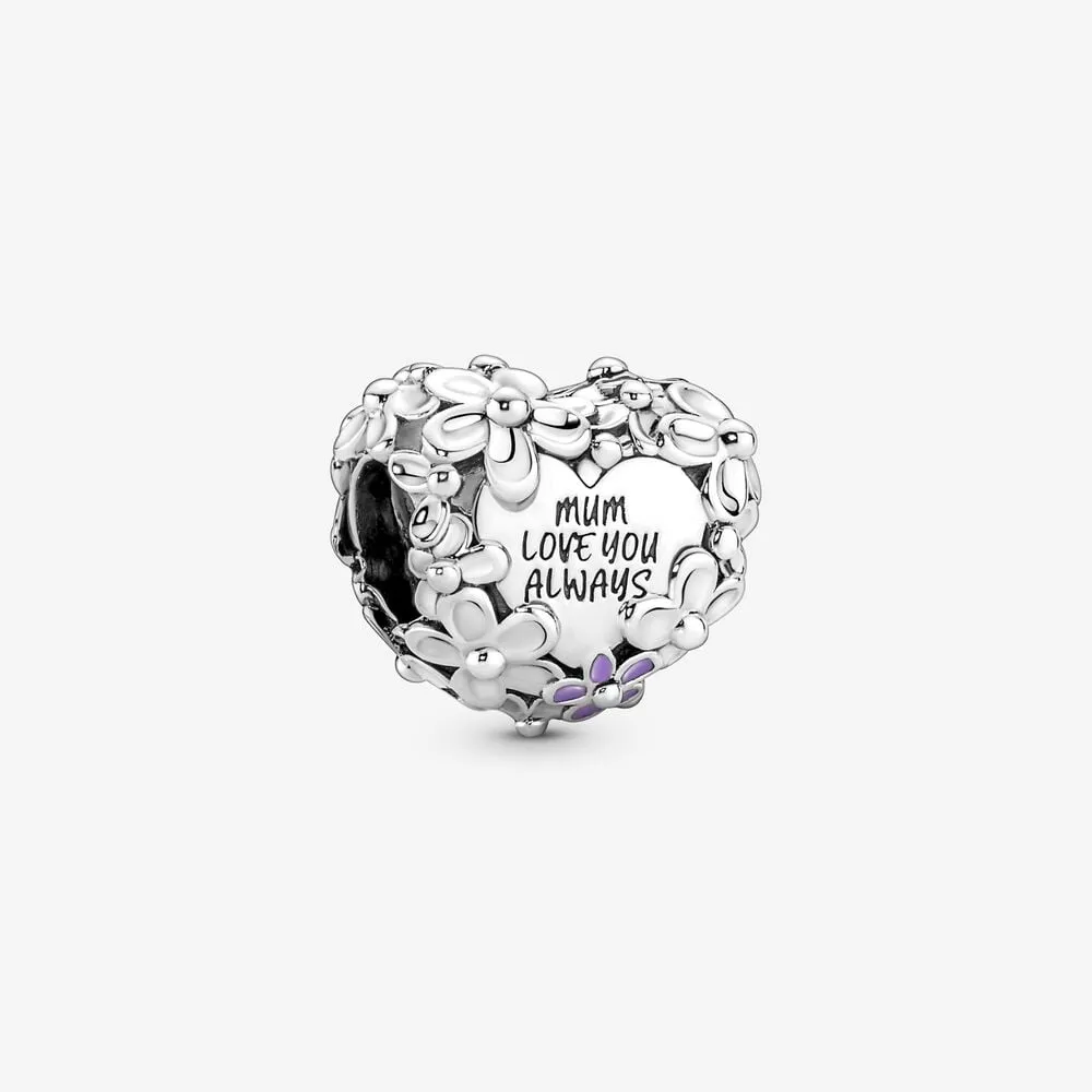 pandora mom daisy heart charm 791155c01