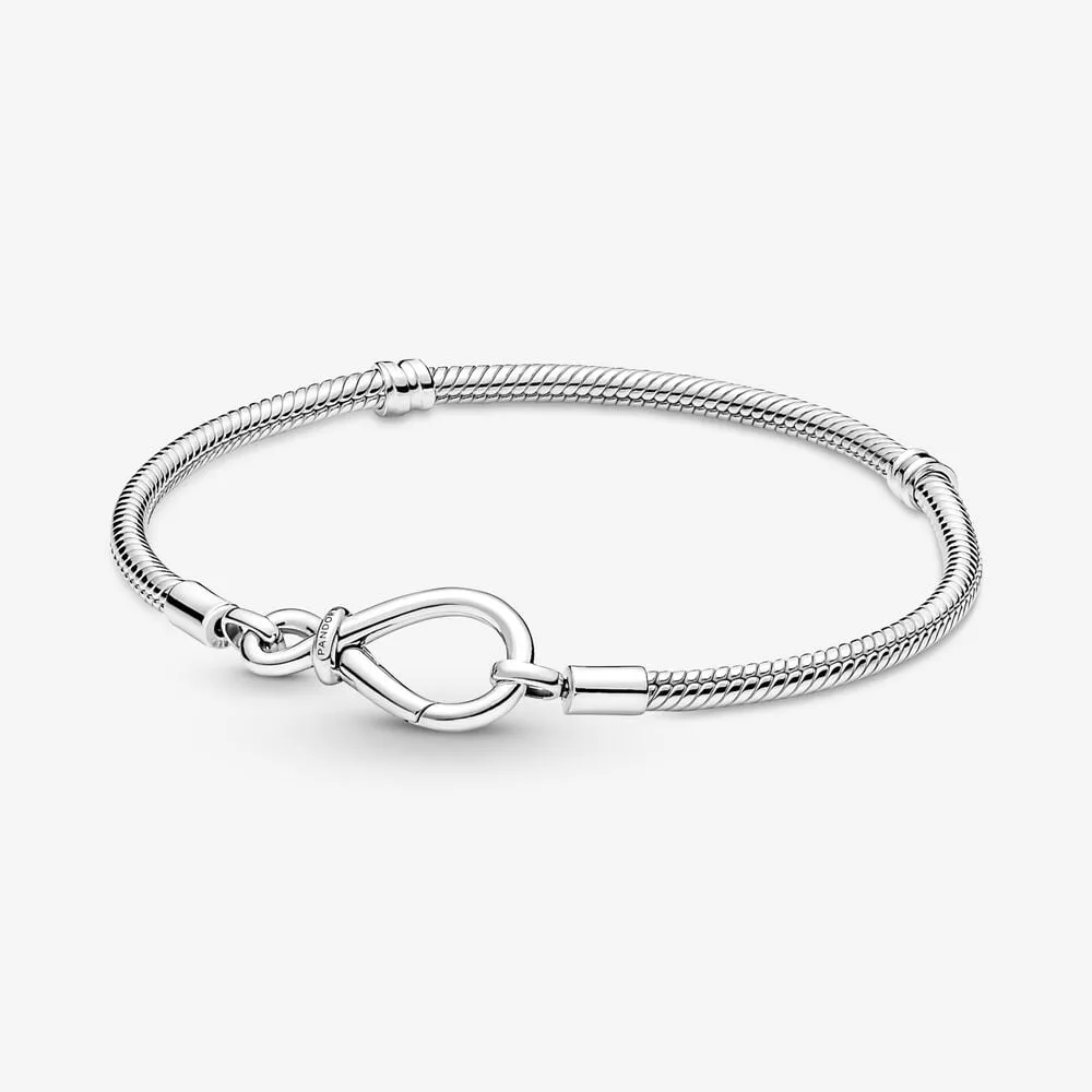 pandora moments infinity knot snake chain bracelet 590792c00