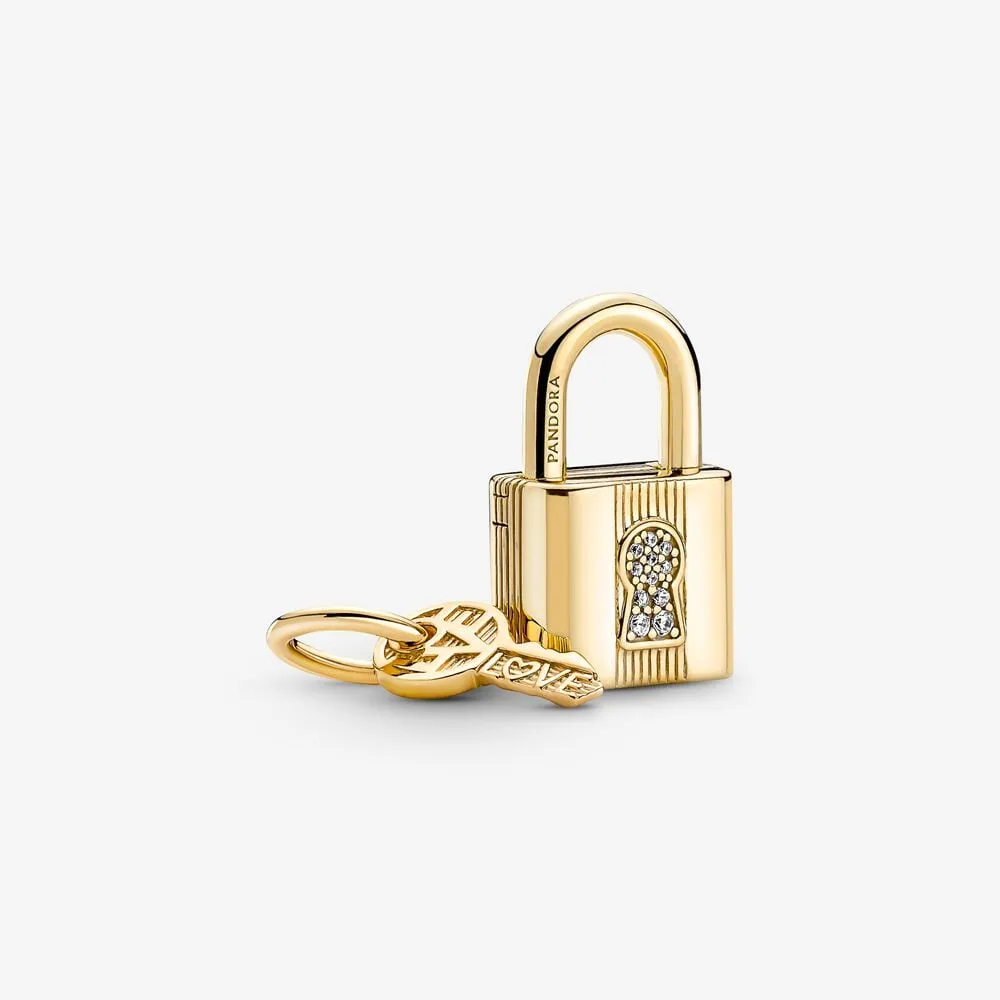 Pandora Padlock & Key Dangle Charm - 760088C01