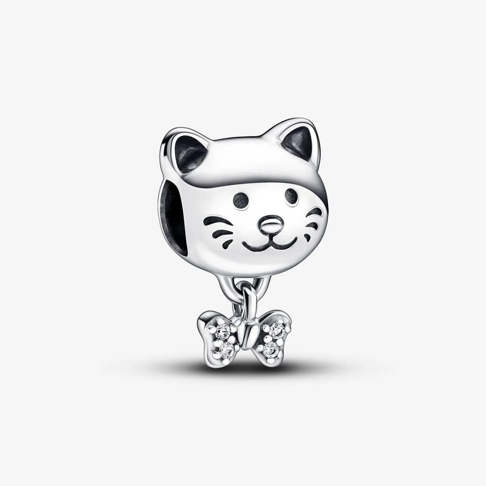 pandora pet cat bow charm 792255c01