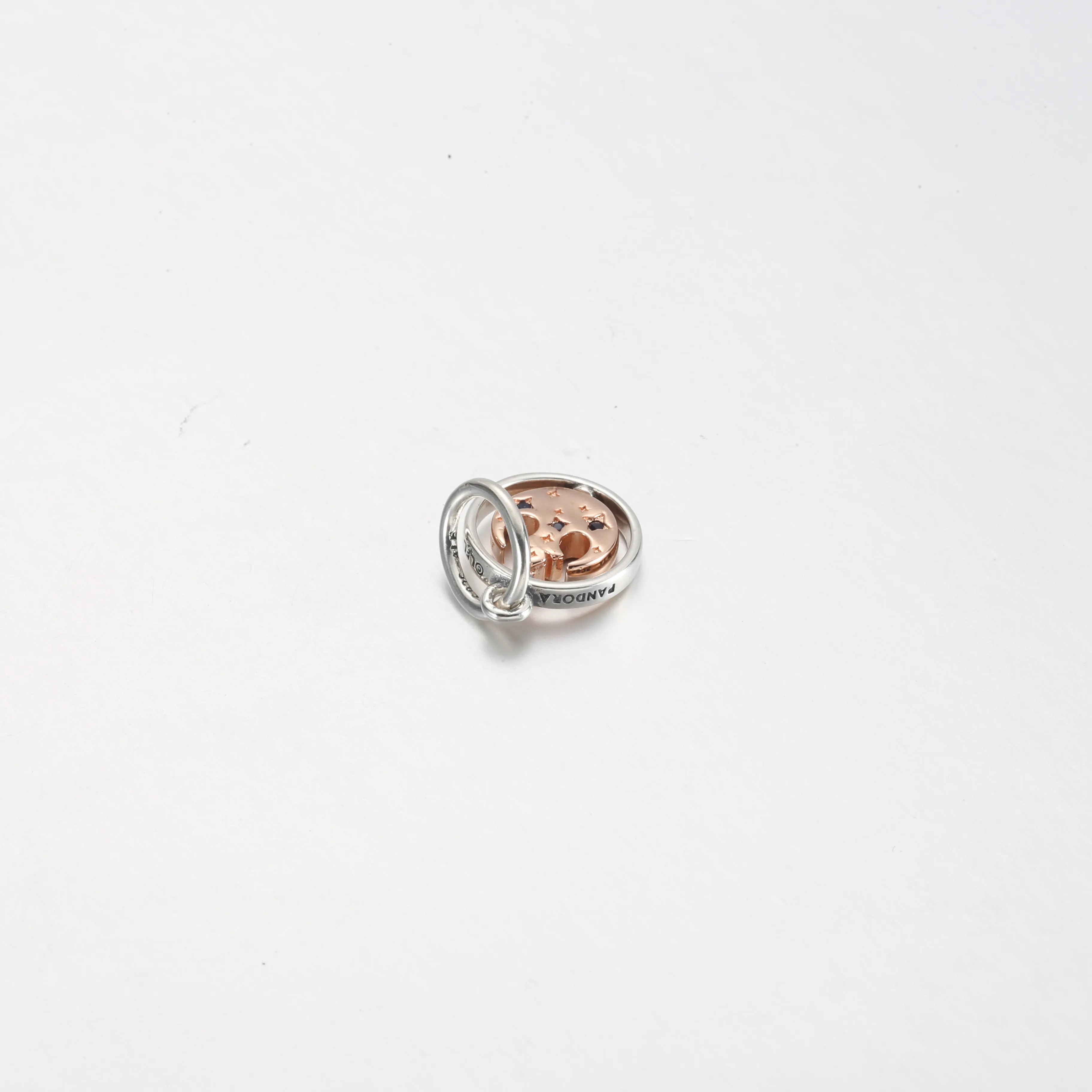 Pandora Retired 14K Rose Gold-Plated Star Wars Rebel Alliance Symbol Spinning Pendant - 380789C01