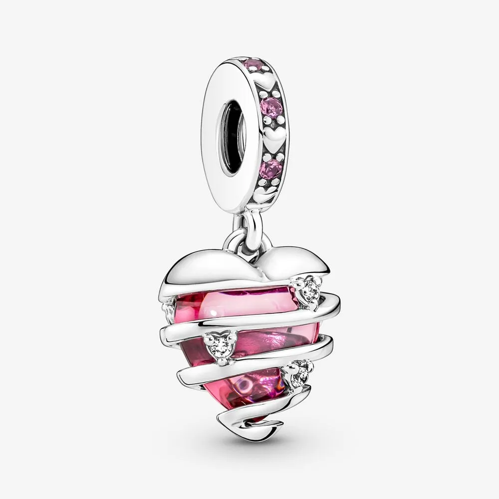 Pandora Reveal Your Love Heart Spiral Dangle Charm - 791131C01