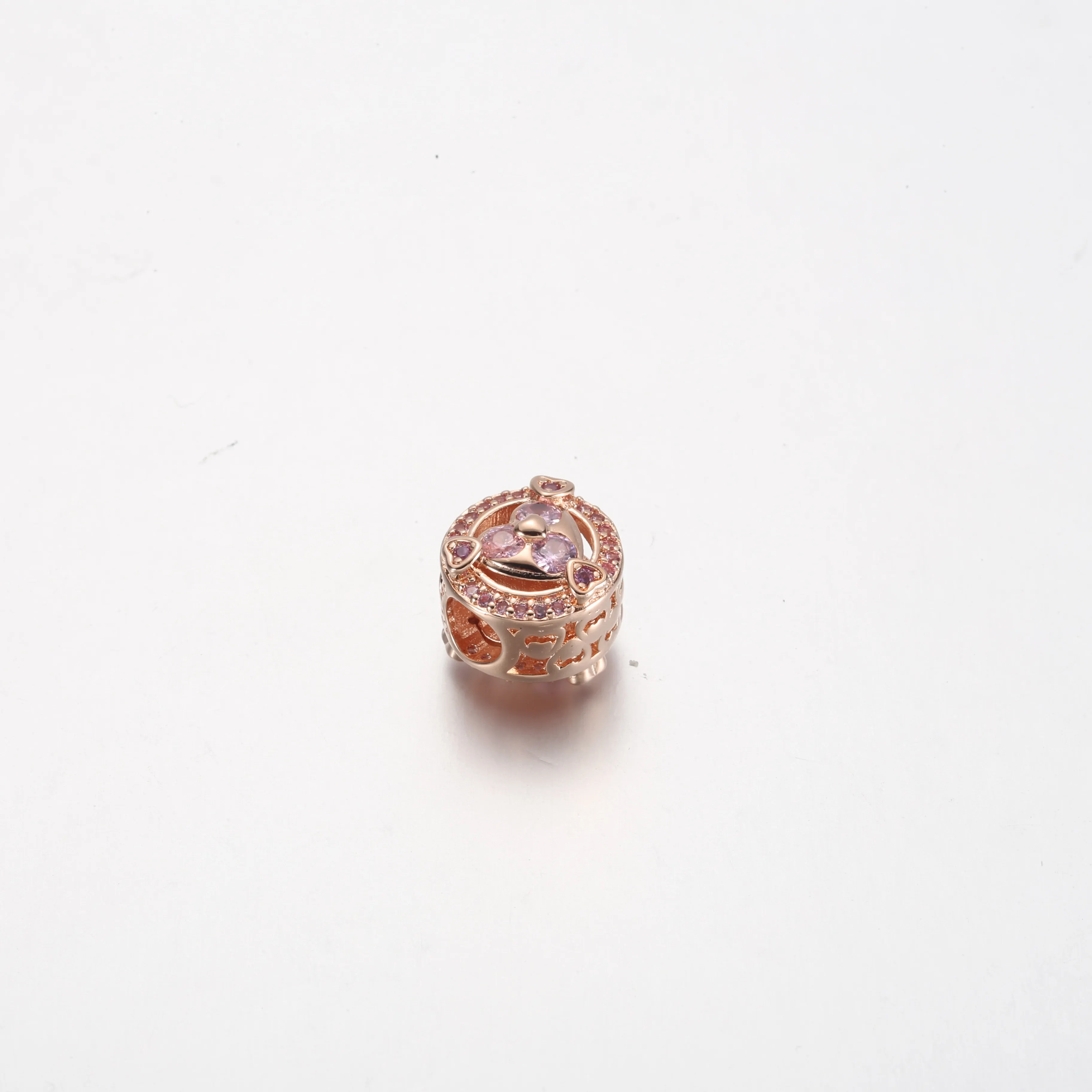 Pandora Reveal Your Love Sparkling Hearts Button Charm - 780796C02