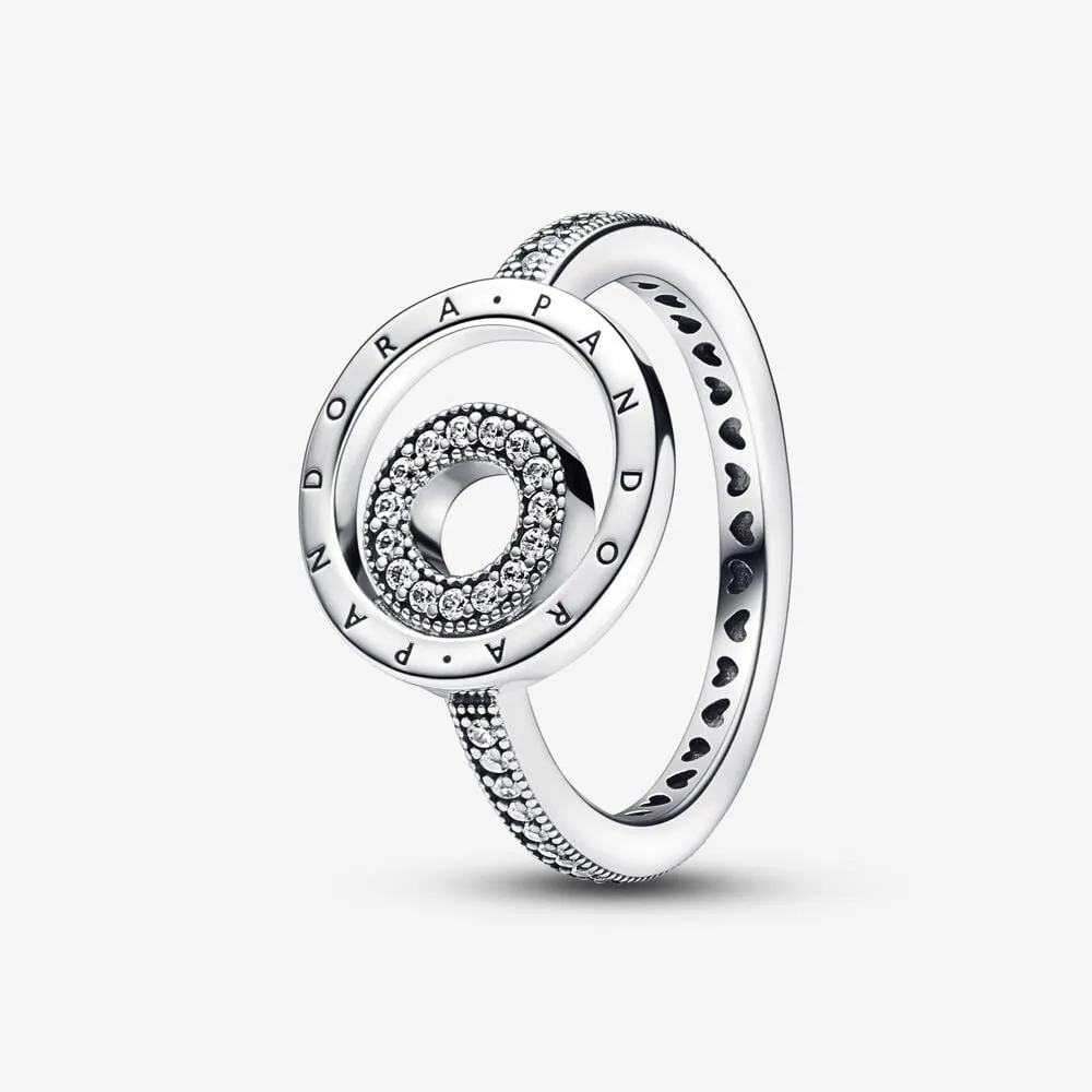 pandora signature logo circles pavé ring 192316c01