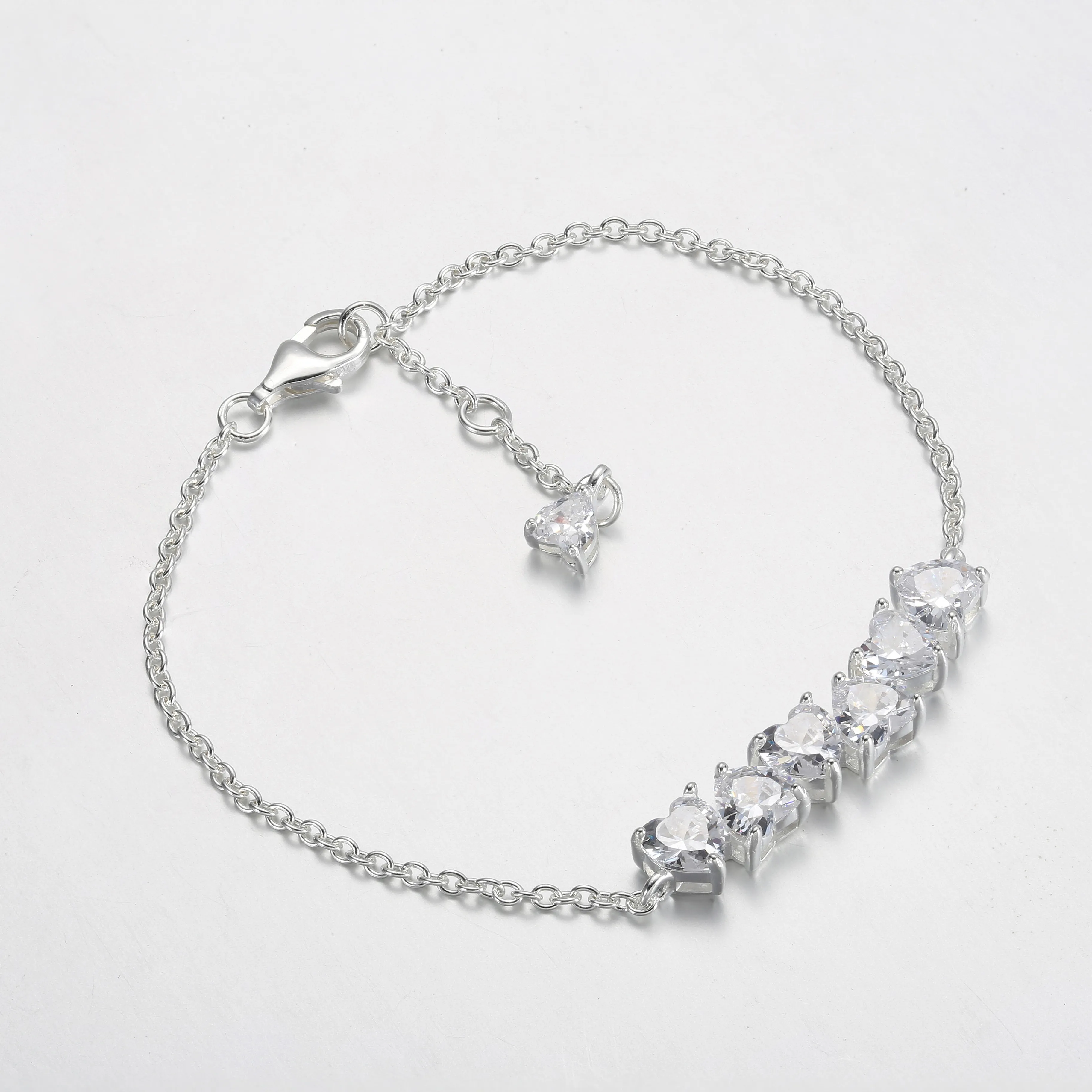 Pandora Sparkling Endless Hearts Chain Bracelet - 591162C01