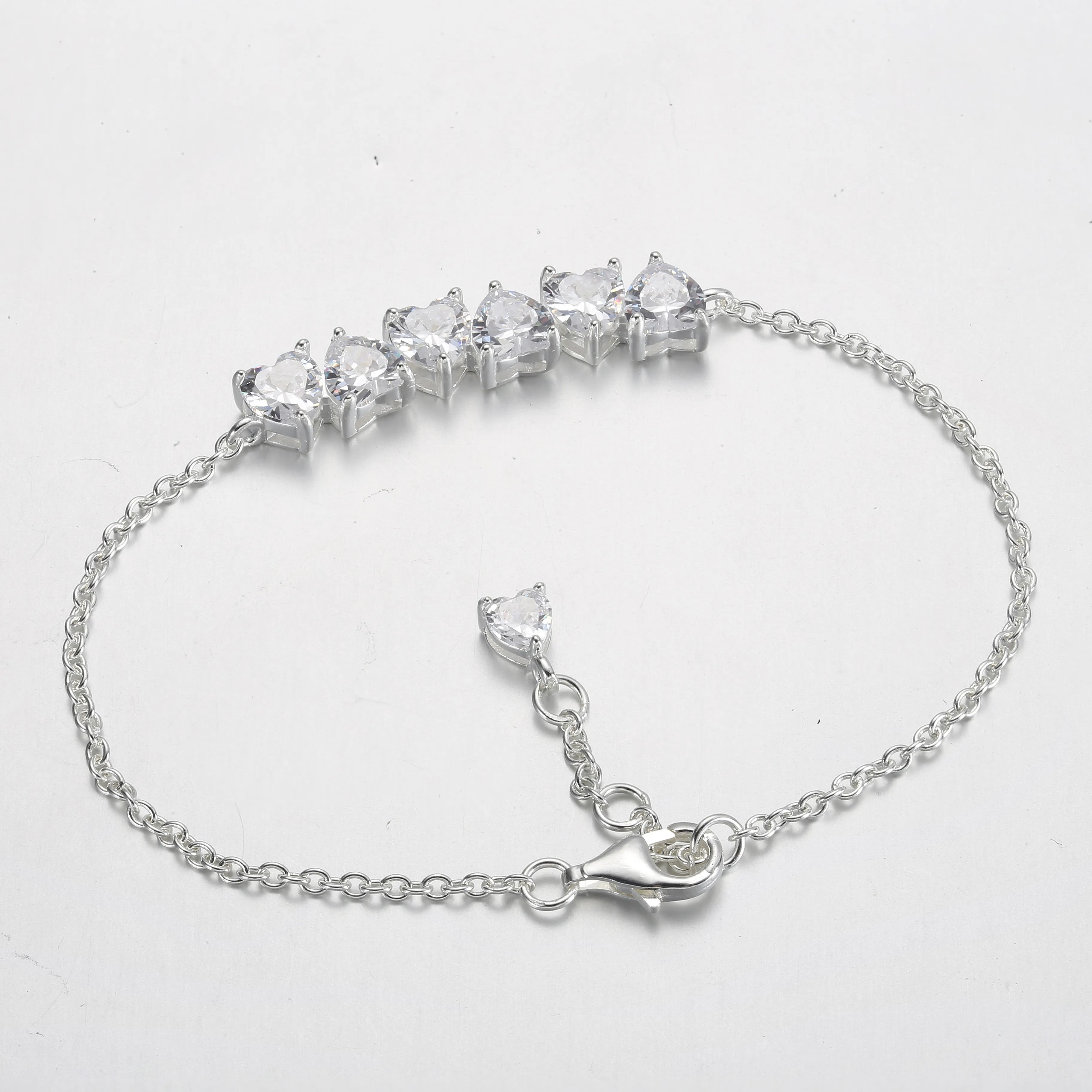 Pandora Sparkling Endless Hearts Chain Bracelet - 591162C01